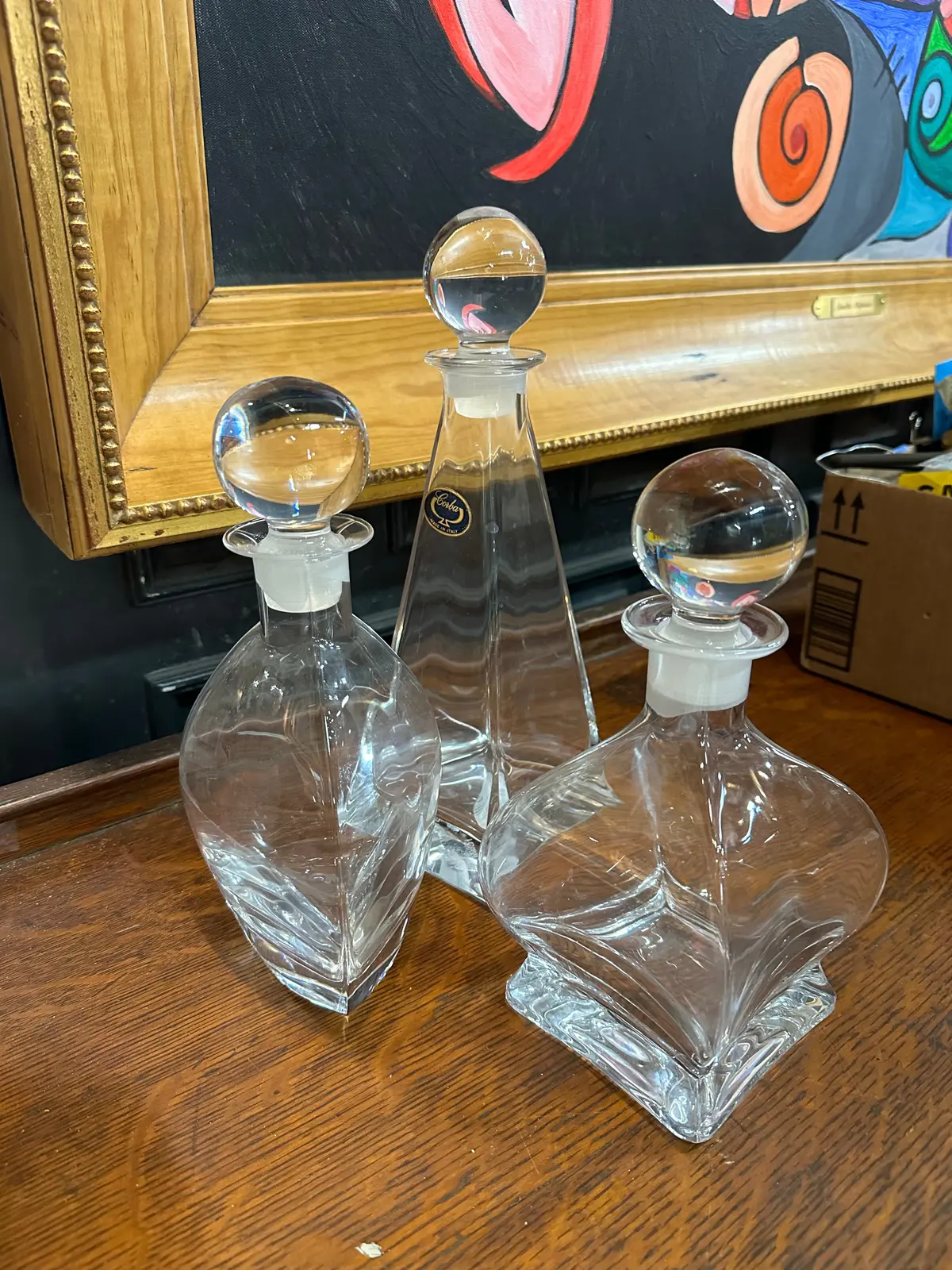 Pair Only Wine Decanters Made In Italy 1