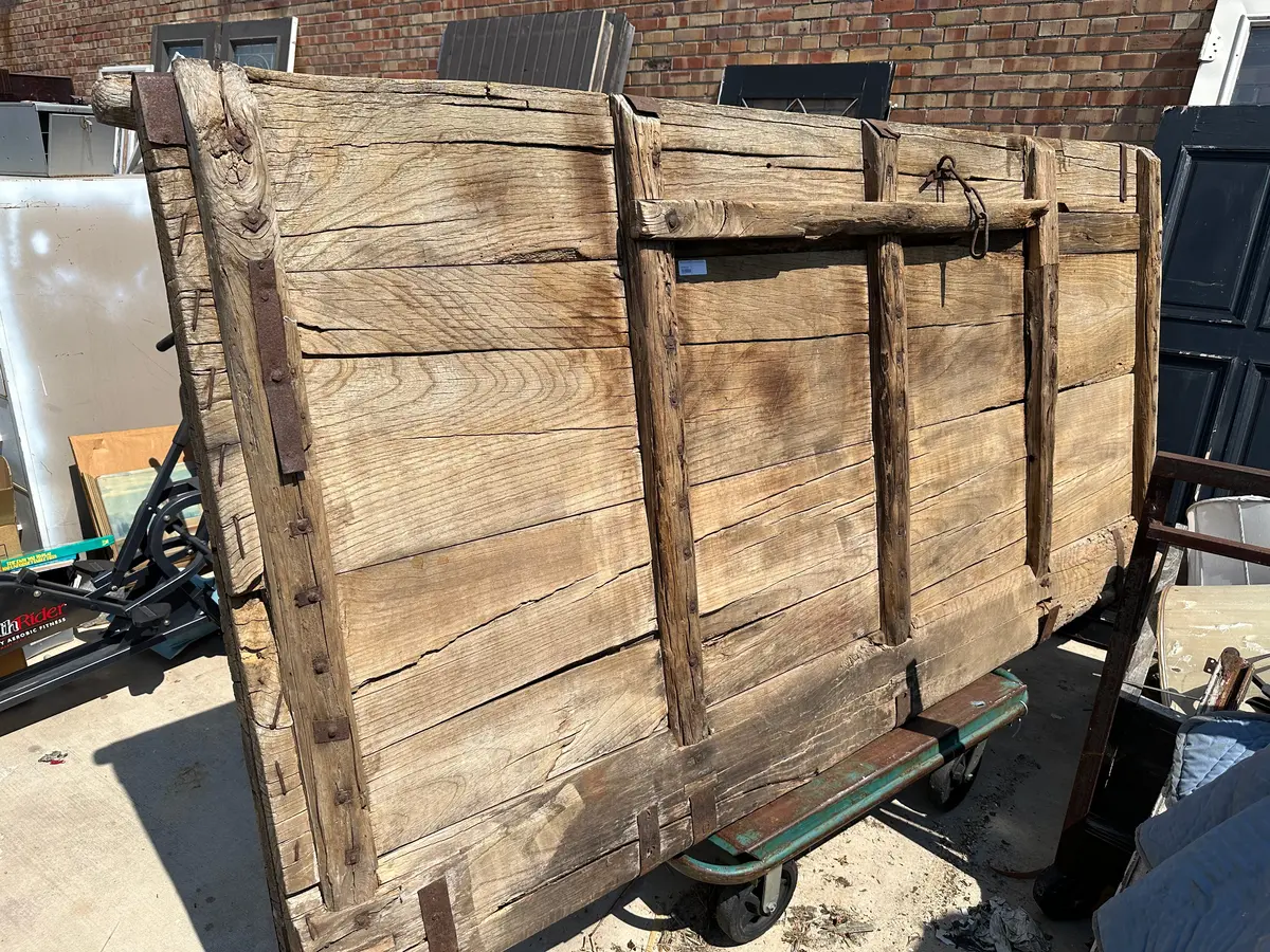 Pair Huge Chinese Elm Doors 1