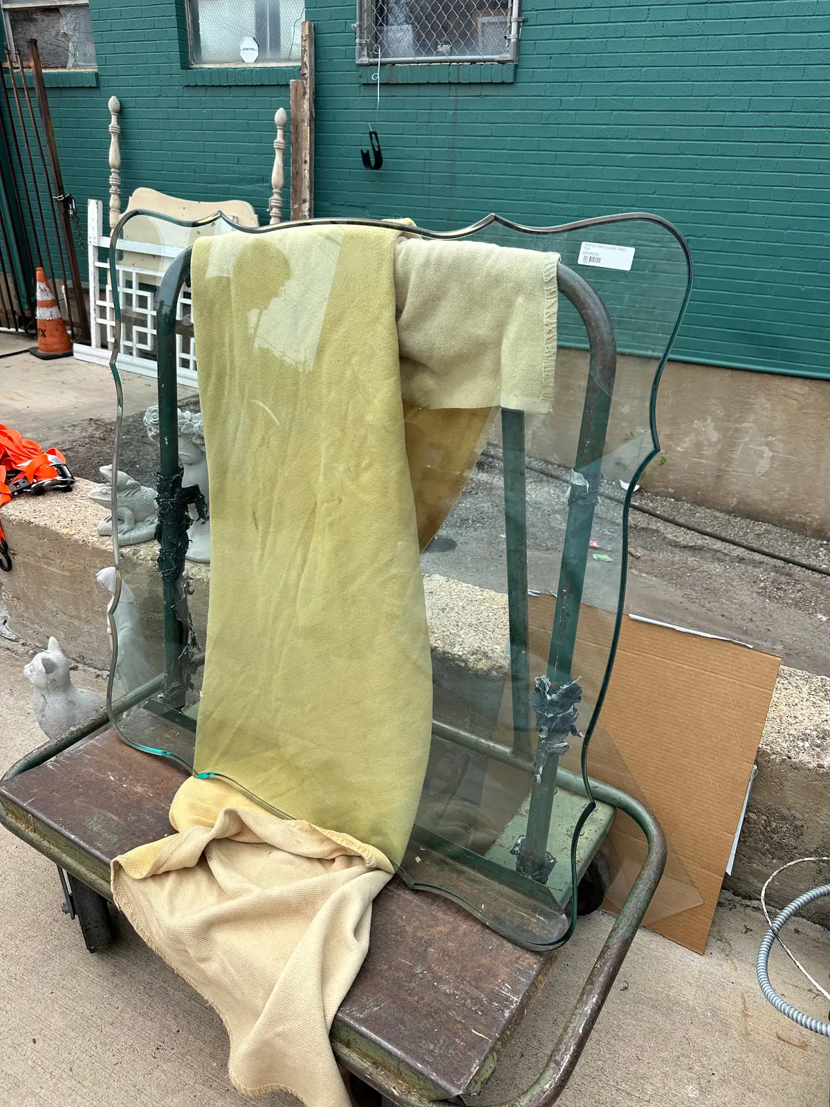 Shaped Large Glass Table Top 1