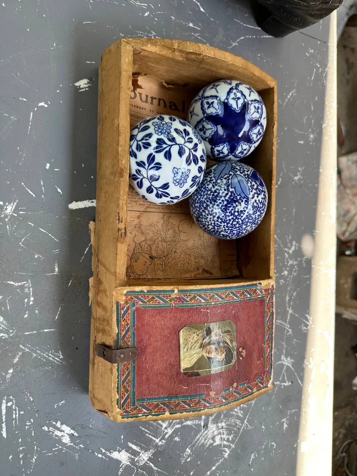 Old Wooden Box From Trunk 1