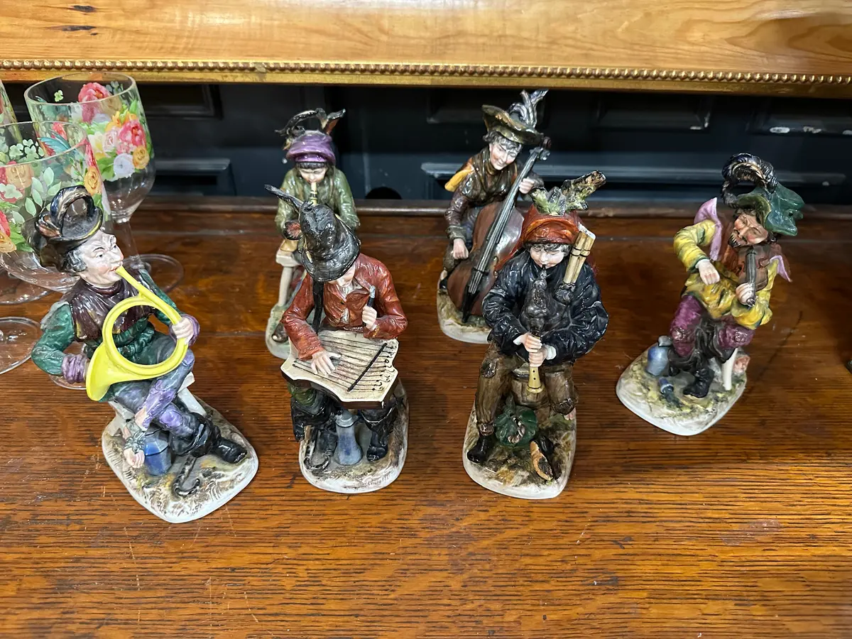 Set Of 6 Capodimante Musician Figures - As Found 1