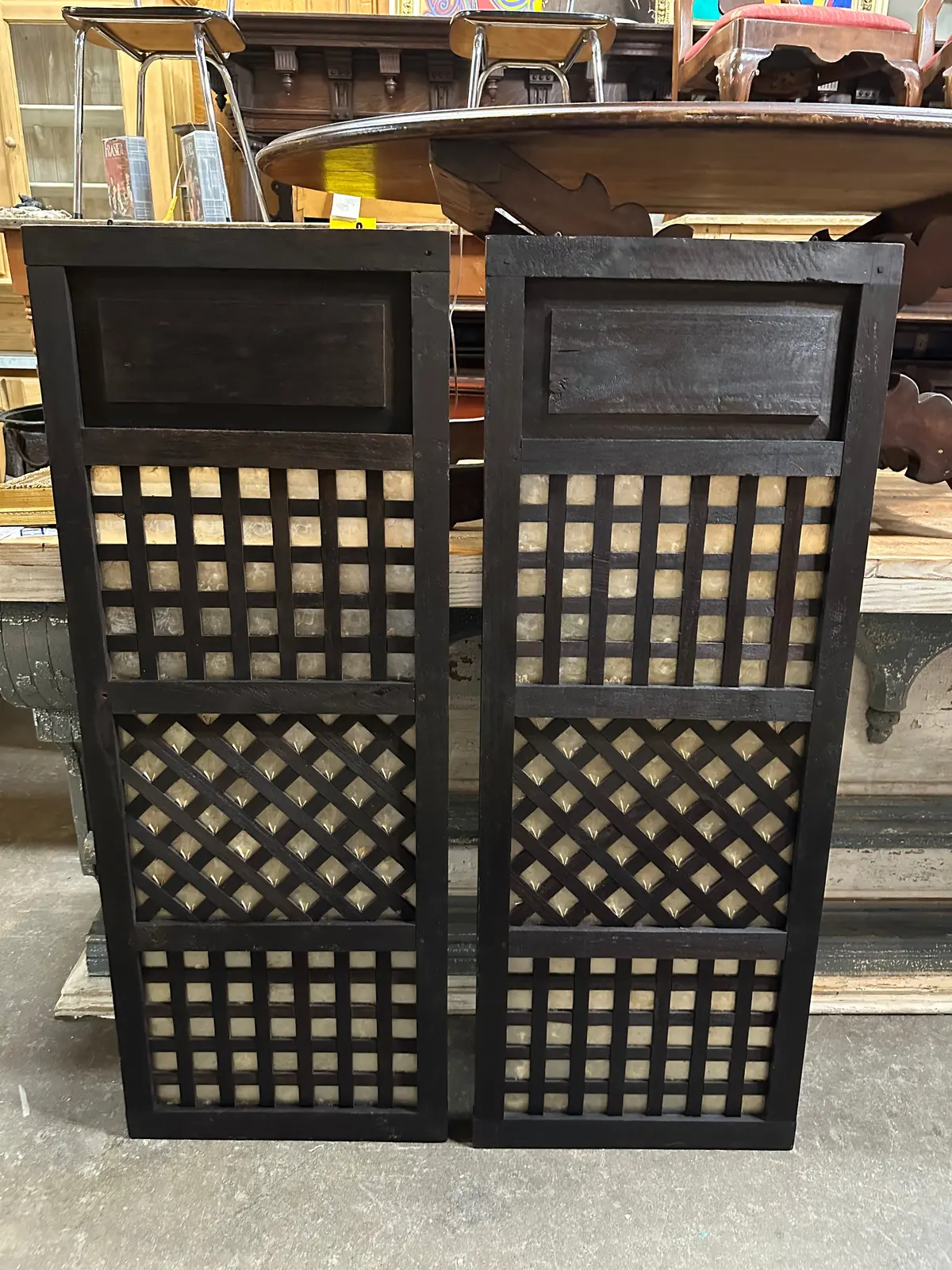 Wood Panel With Shell Inserts 1
