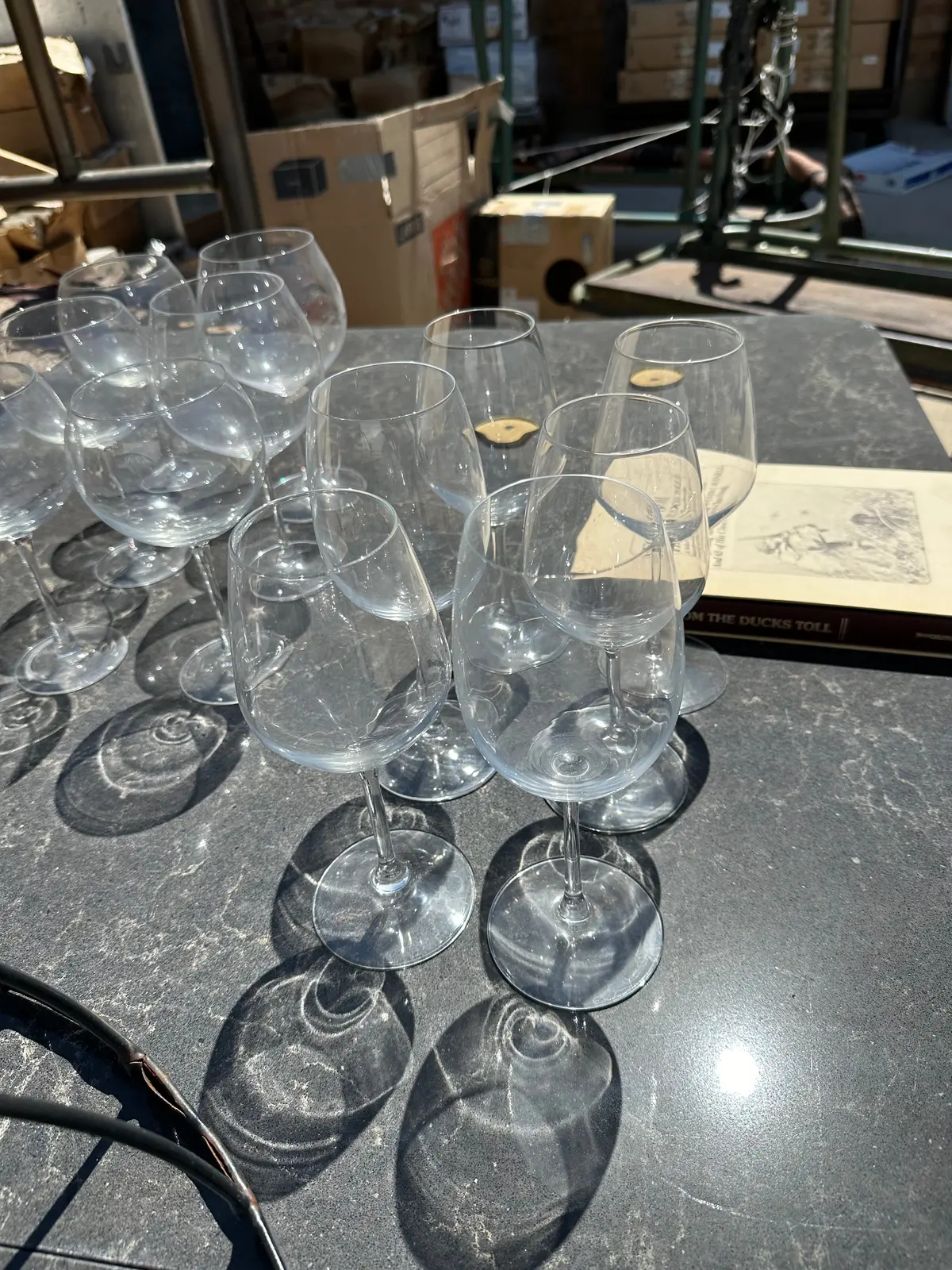 Set Of 6 Tall Crystal White Wine Glasses 1