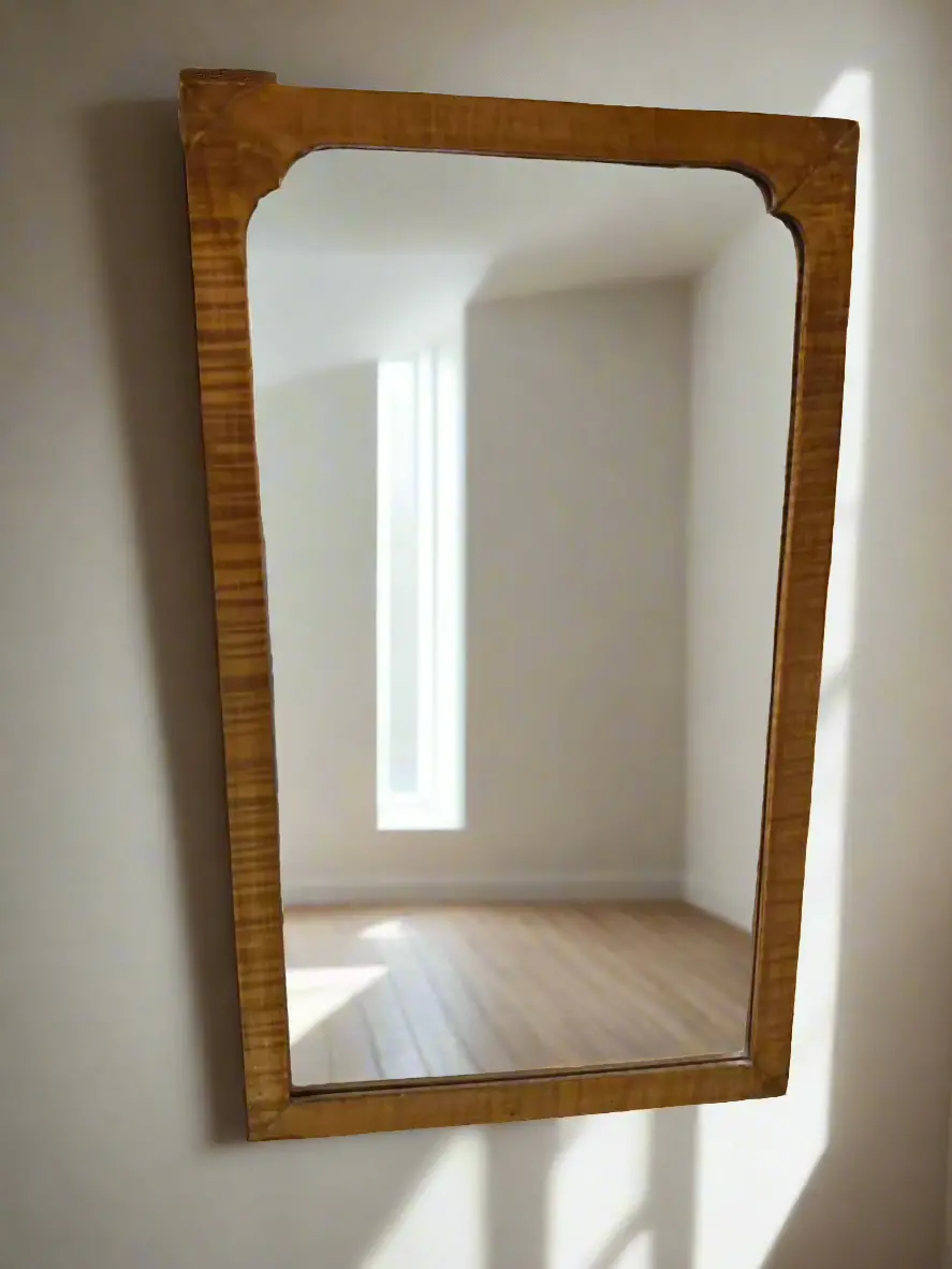 Tiger Maple Framed Mirror 1