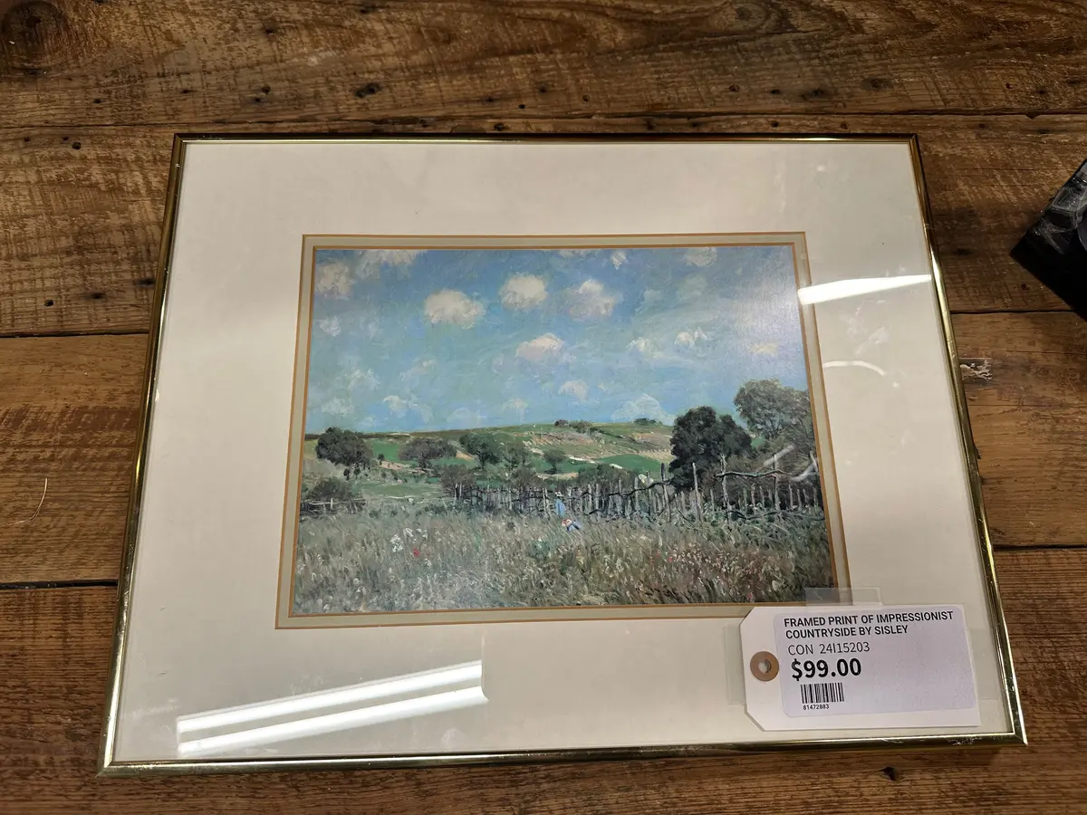 Framed Print Of Impressionist Countryside By Sisley 1