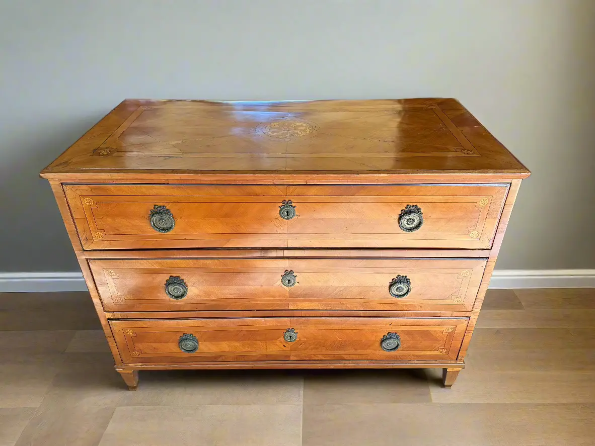 Neo Classical Cherry Chest With Inlay 1