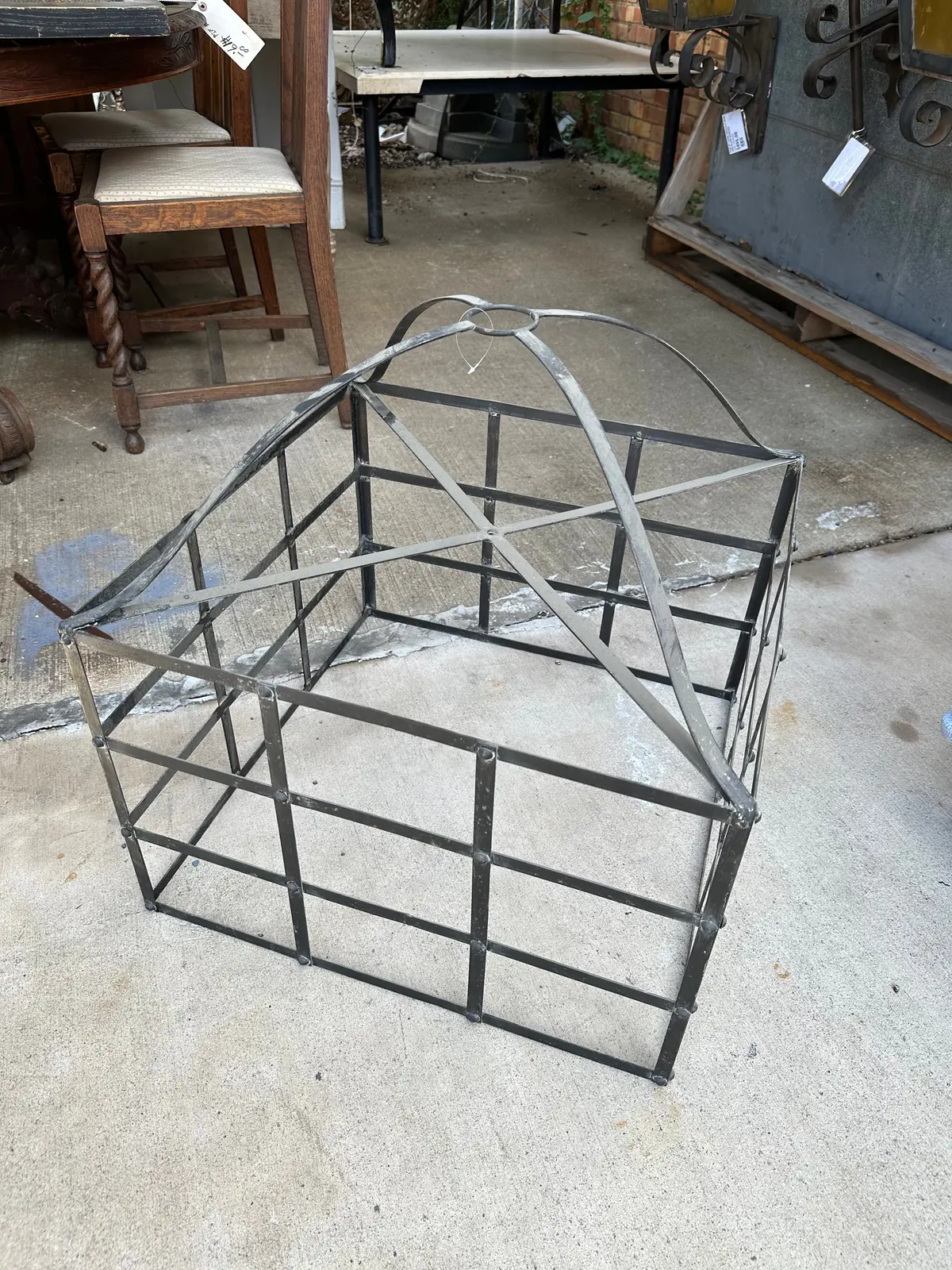 Square Iron Light Cage 1