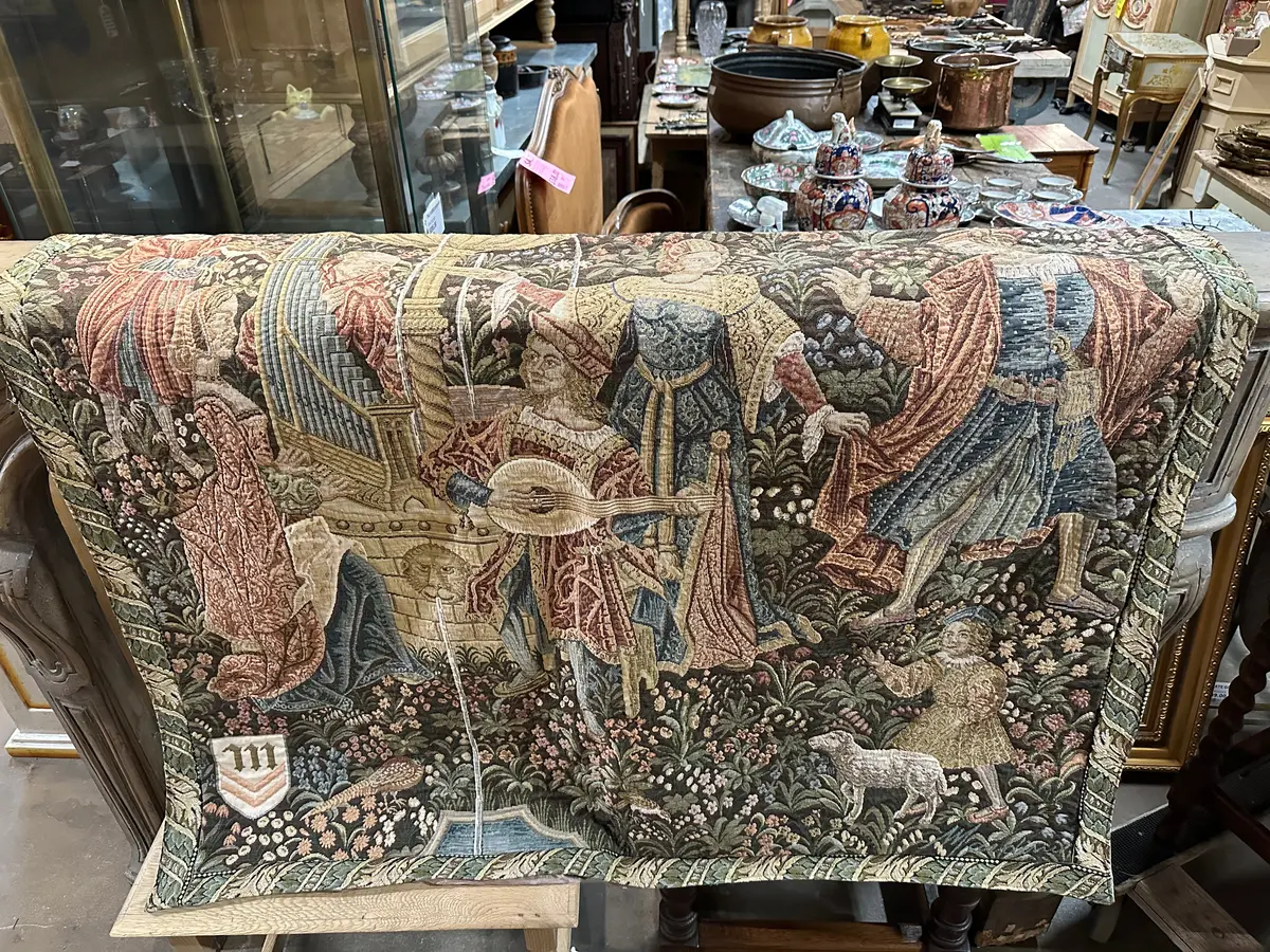 Tapestry Of Royalty With Lute Player 1