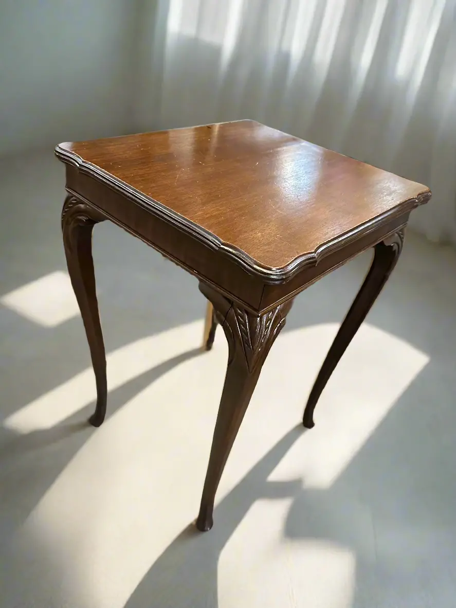 Queen Anne Mahogany Side Table 1