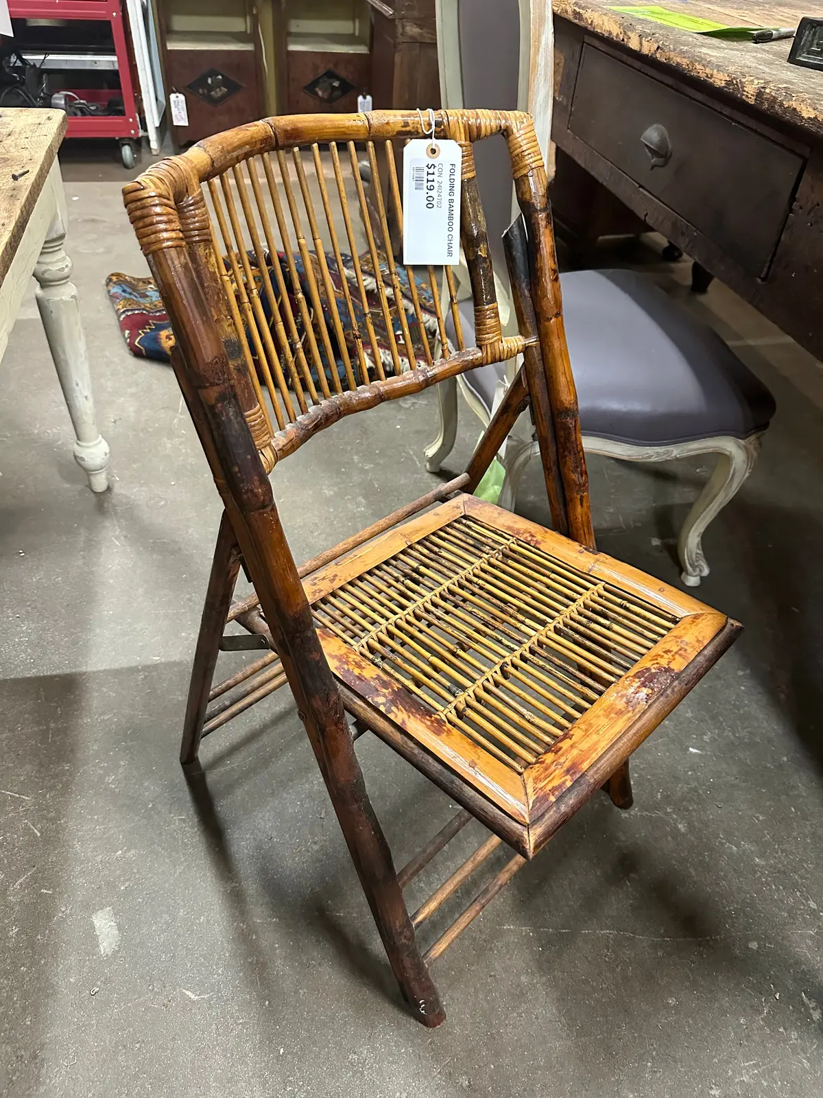 Folding Bamboo Chair 1
