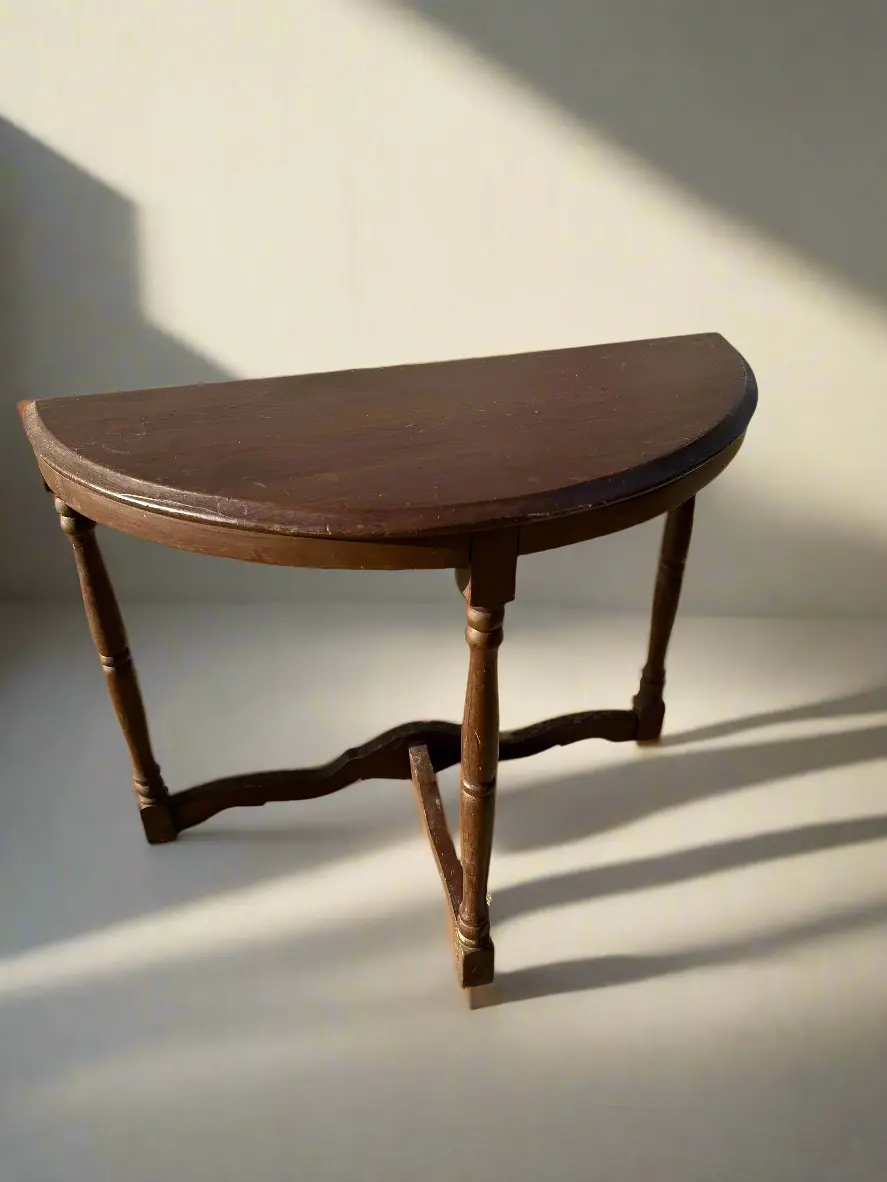 Demilune Small Painted Console Table 1