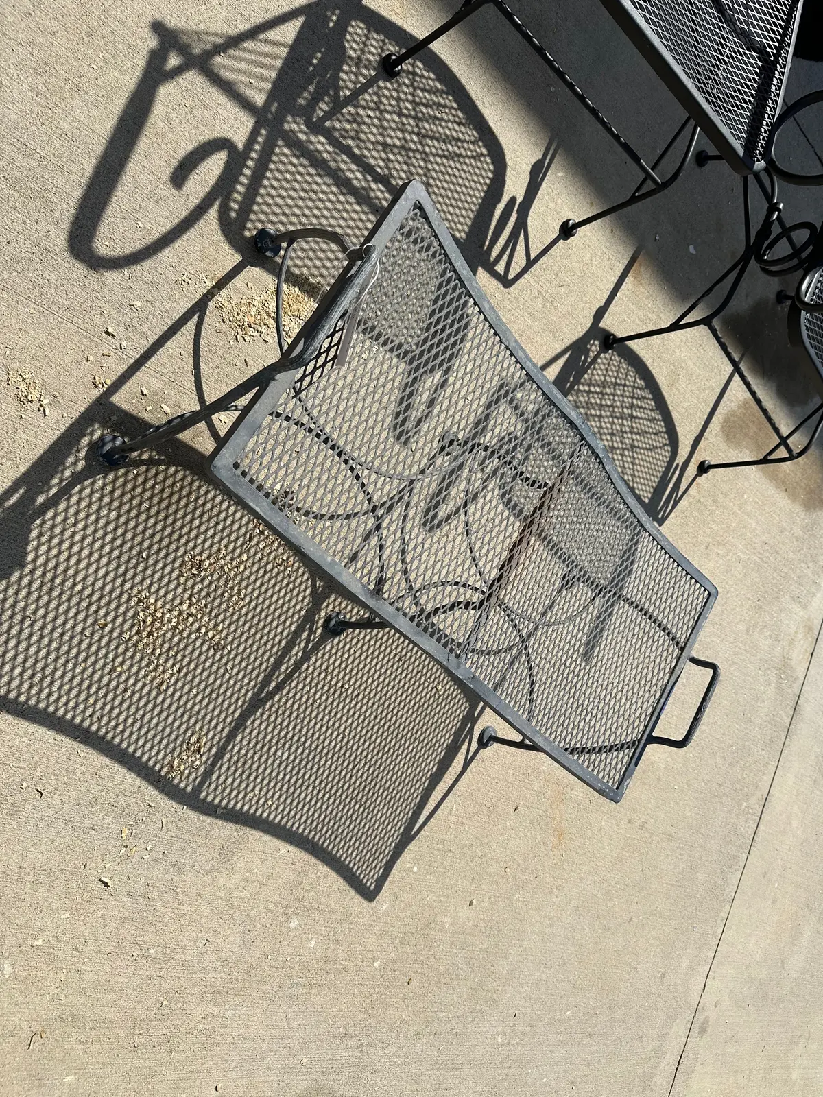 Small Mesh Bench Stool As Found 1