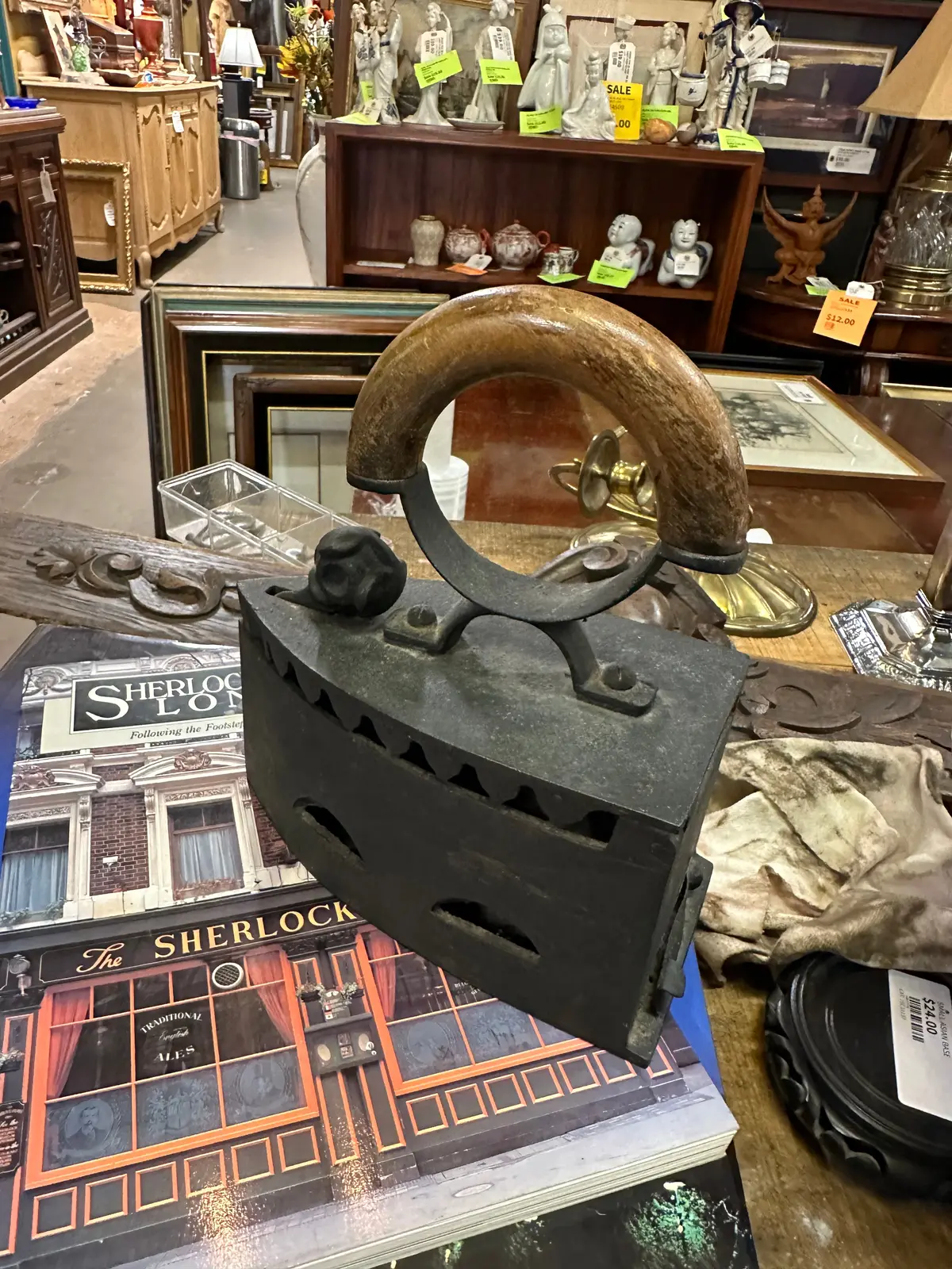 German Iron With Steambent Handle 1