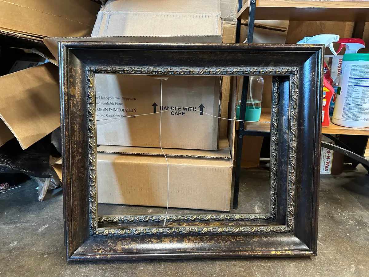 Dark Brown Molded Frame With Gilt Edge And Raised Gilt Filet 1