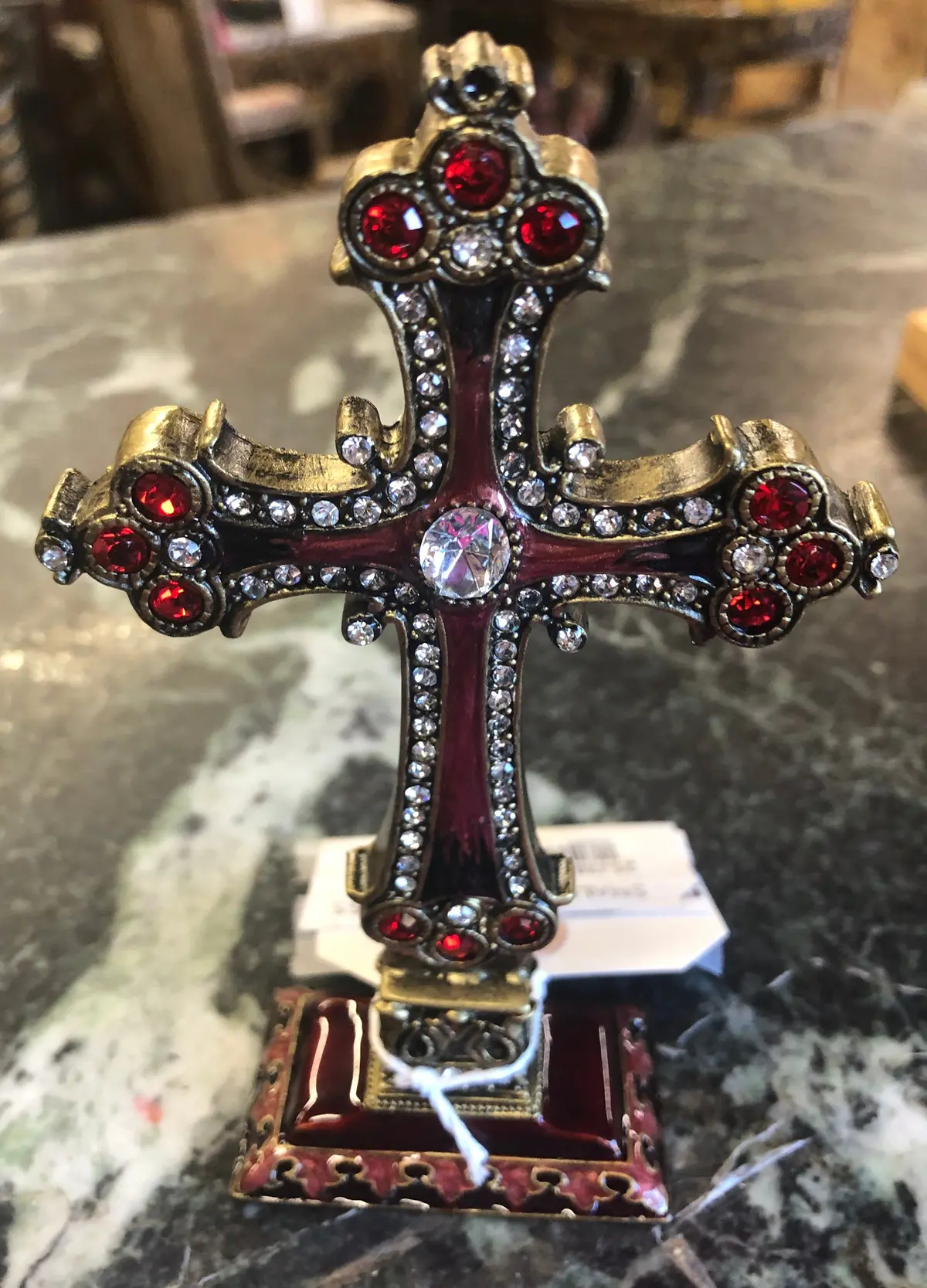 Small Jeweled Standing Cross 1