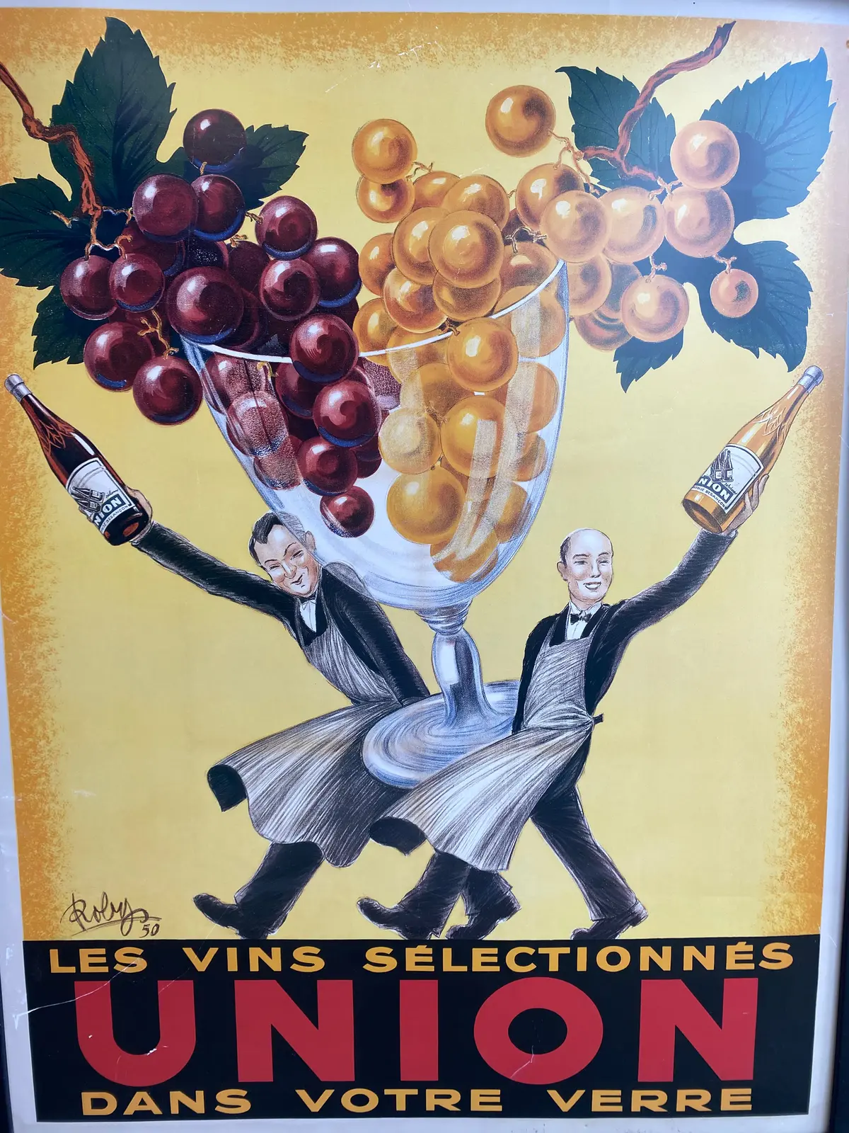 Large Union Wine Poster-No Glass 1