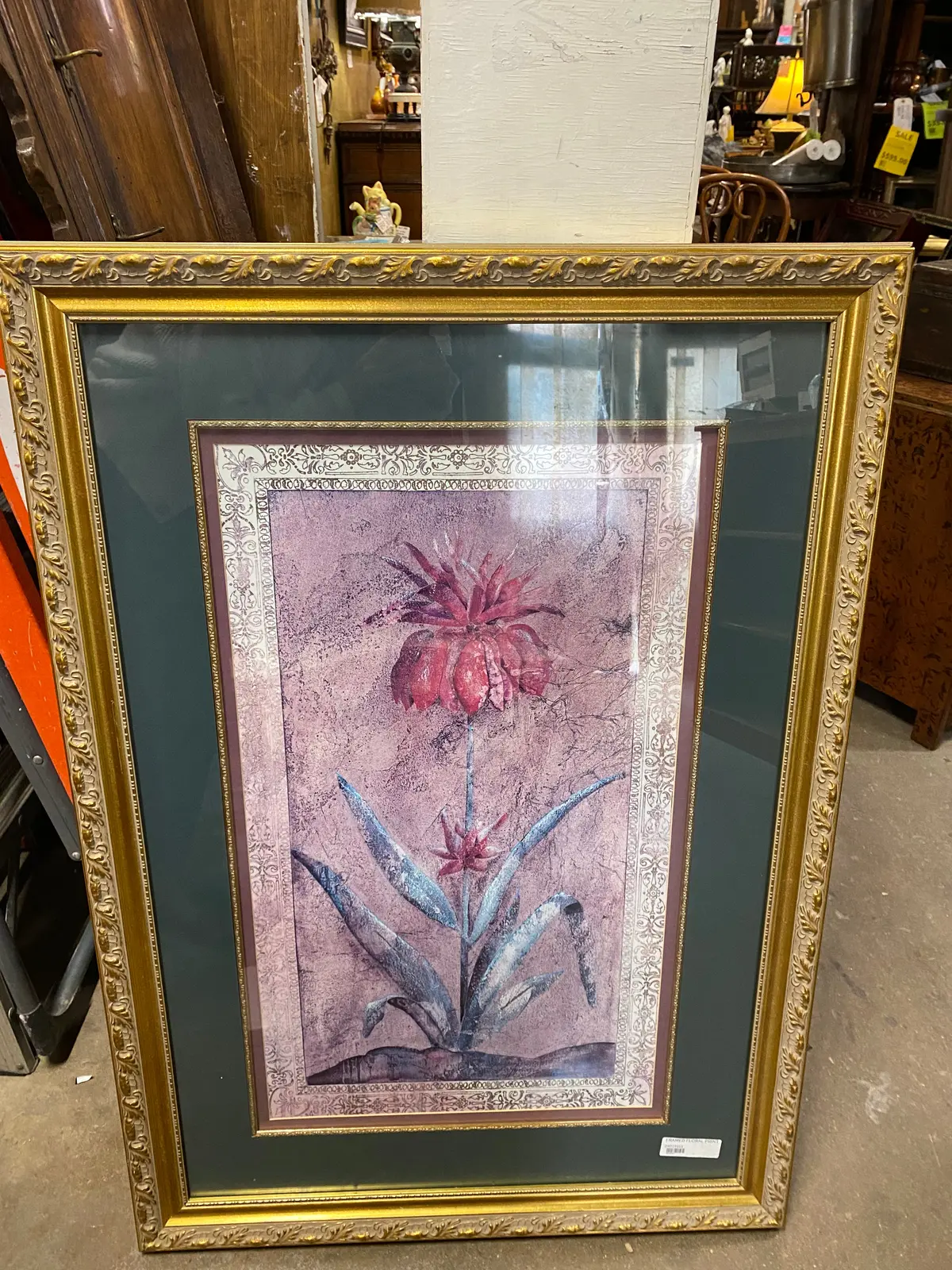 Framed Floral Print 1