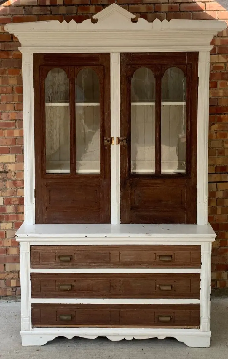 Eastlake Cottage Style Display Cupboard 1