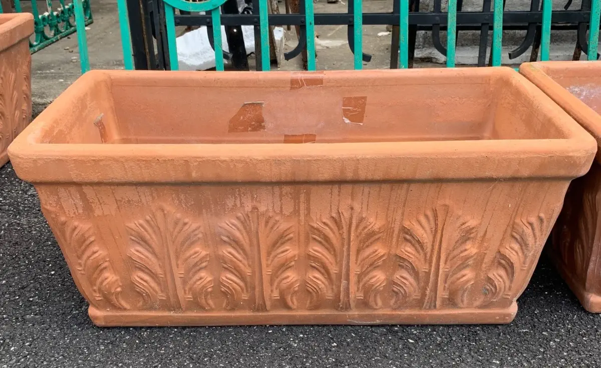 Rectangular Terra Cotta Pot 1