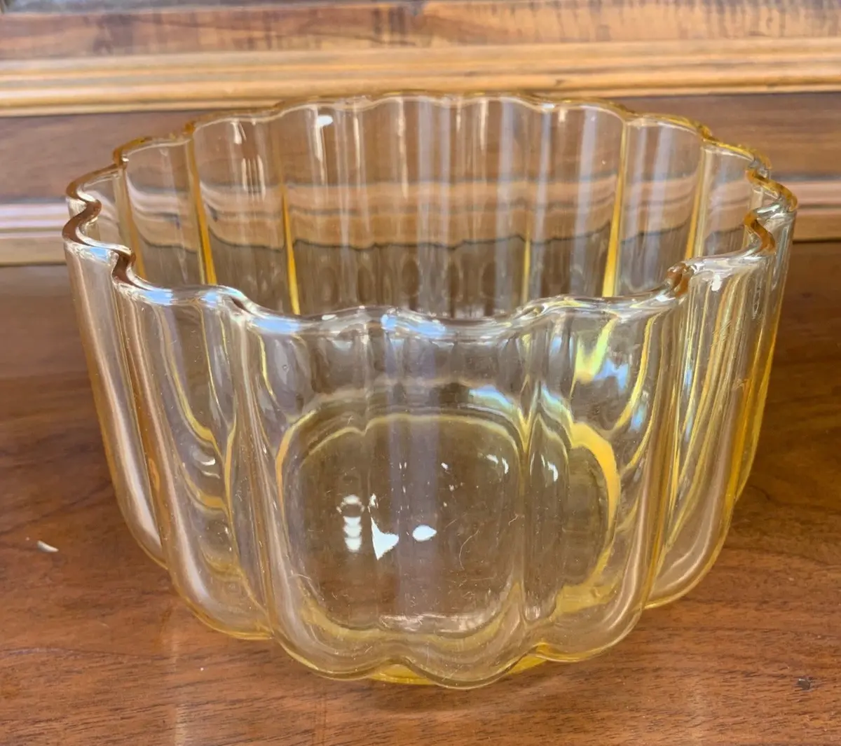 As Is Yellow Class Tulip Shaped Bowl 1