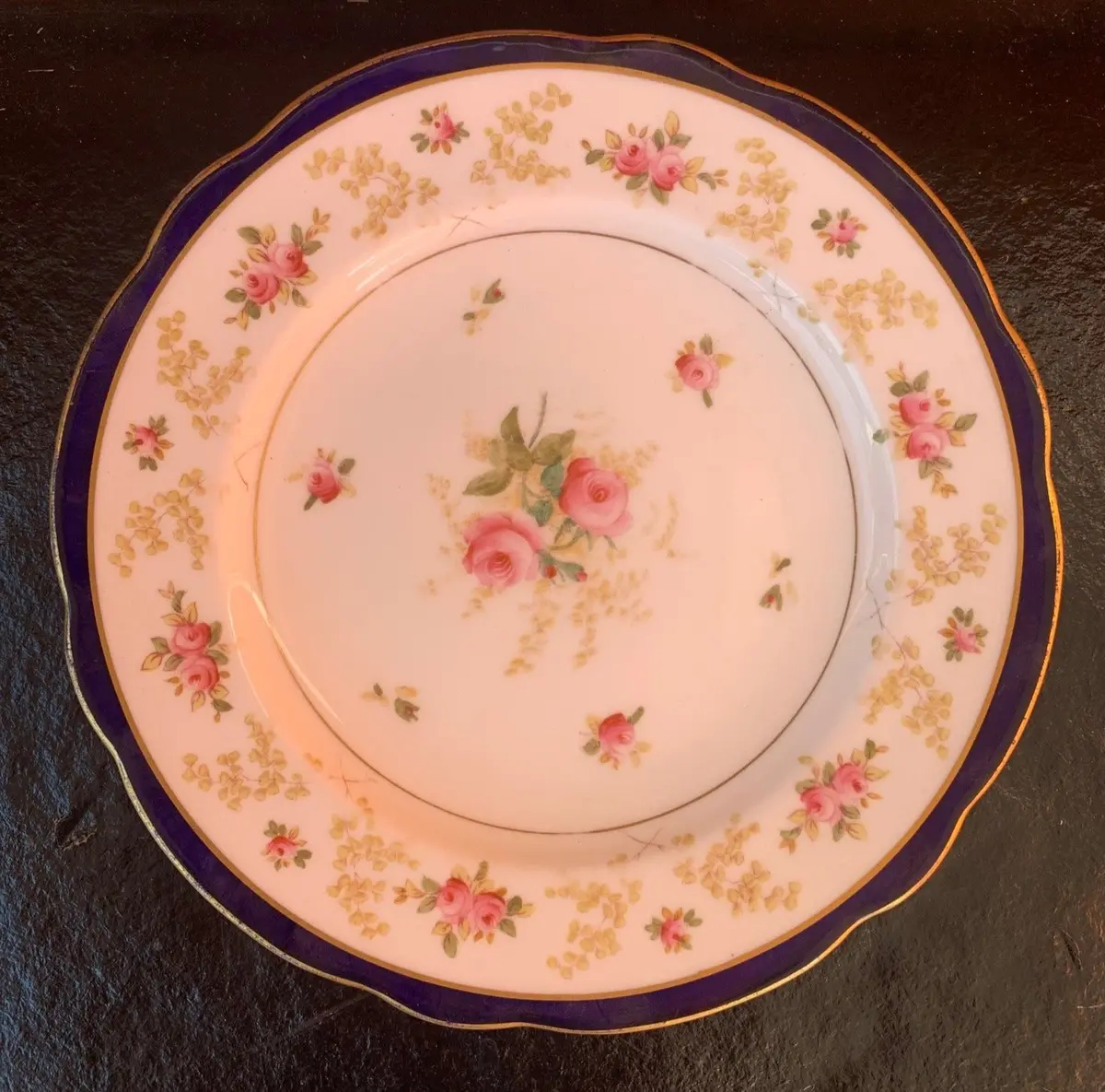 Coalport Rose Plate 1