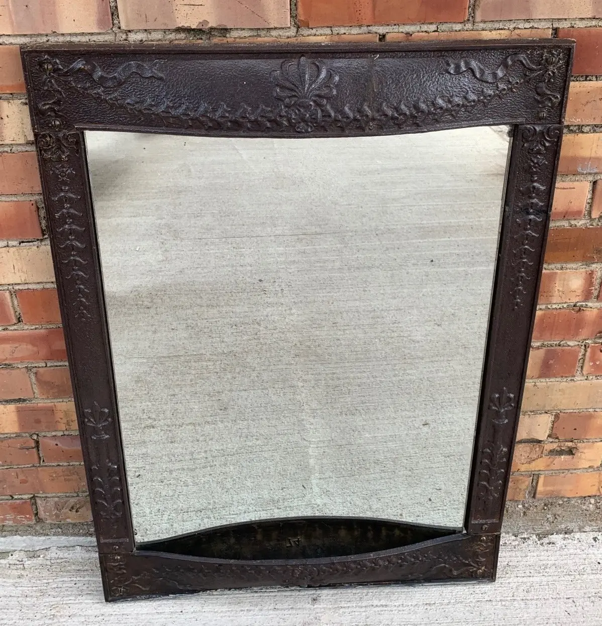 19Th Century Cast Iron Fire Surround Made Into Mirror 1
