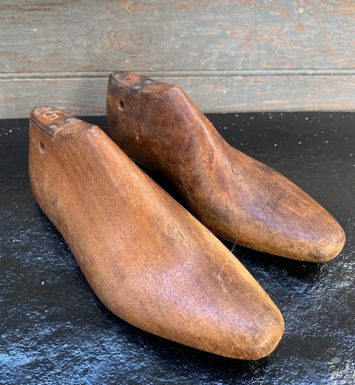 Pair Of Wooden Child's Shoe Lasts 1