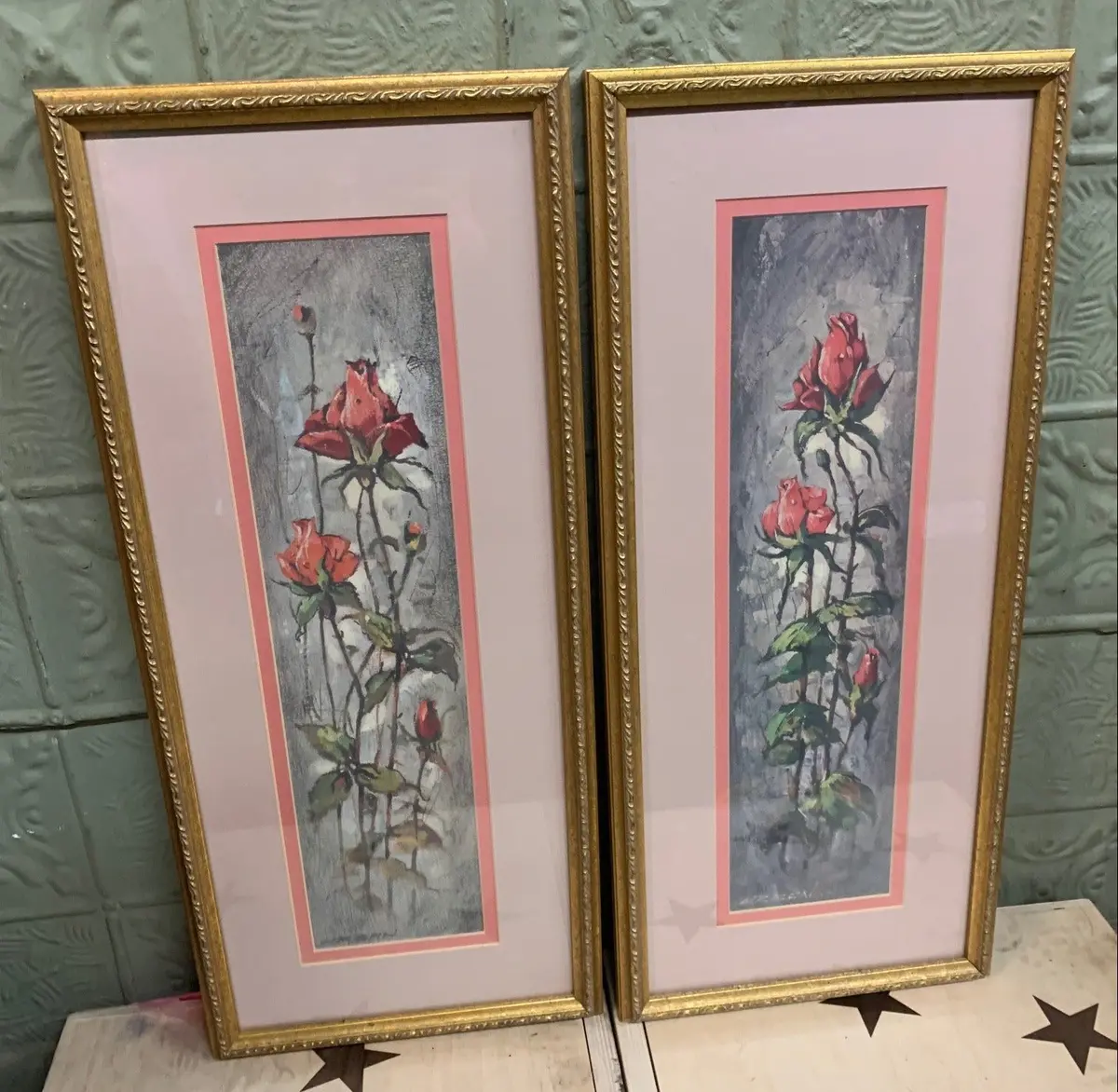 Pair Of Not Old Rose Prints 1