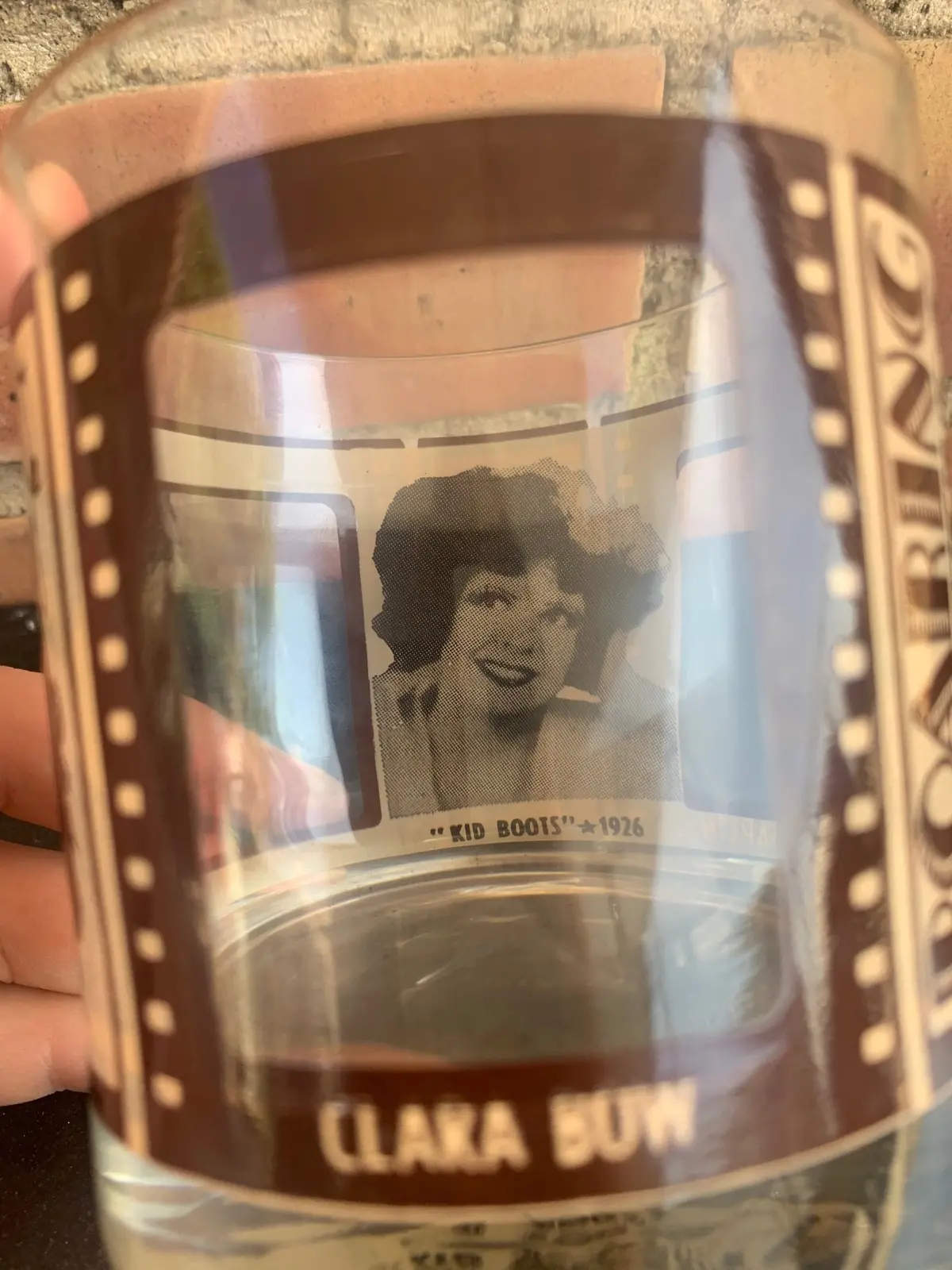 Roaring Twenties Glass: Bow, Chaplin, Barrymore 1