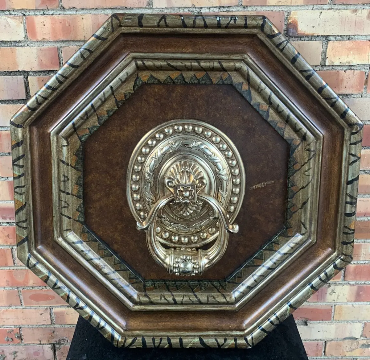 Large Not Old Framed Faux Door Knocker 1