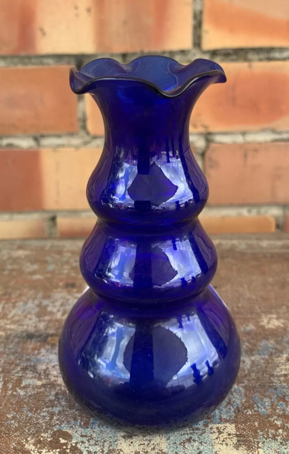 Small Bulbous Shaped Cobalt Vase 1