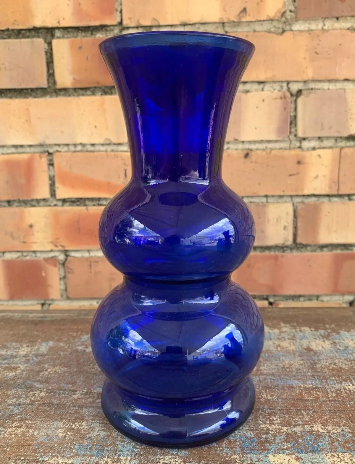 Large Bulbous Shaped Cobalt Vase 1