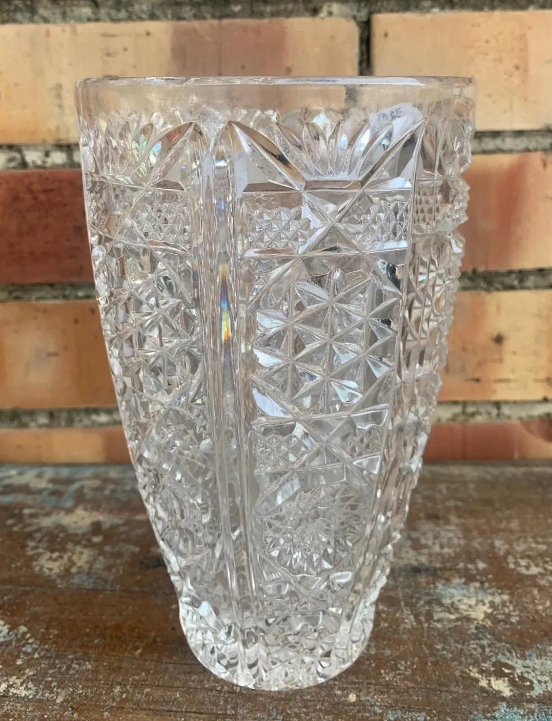 Pressed Glass Vase 1