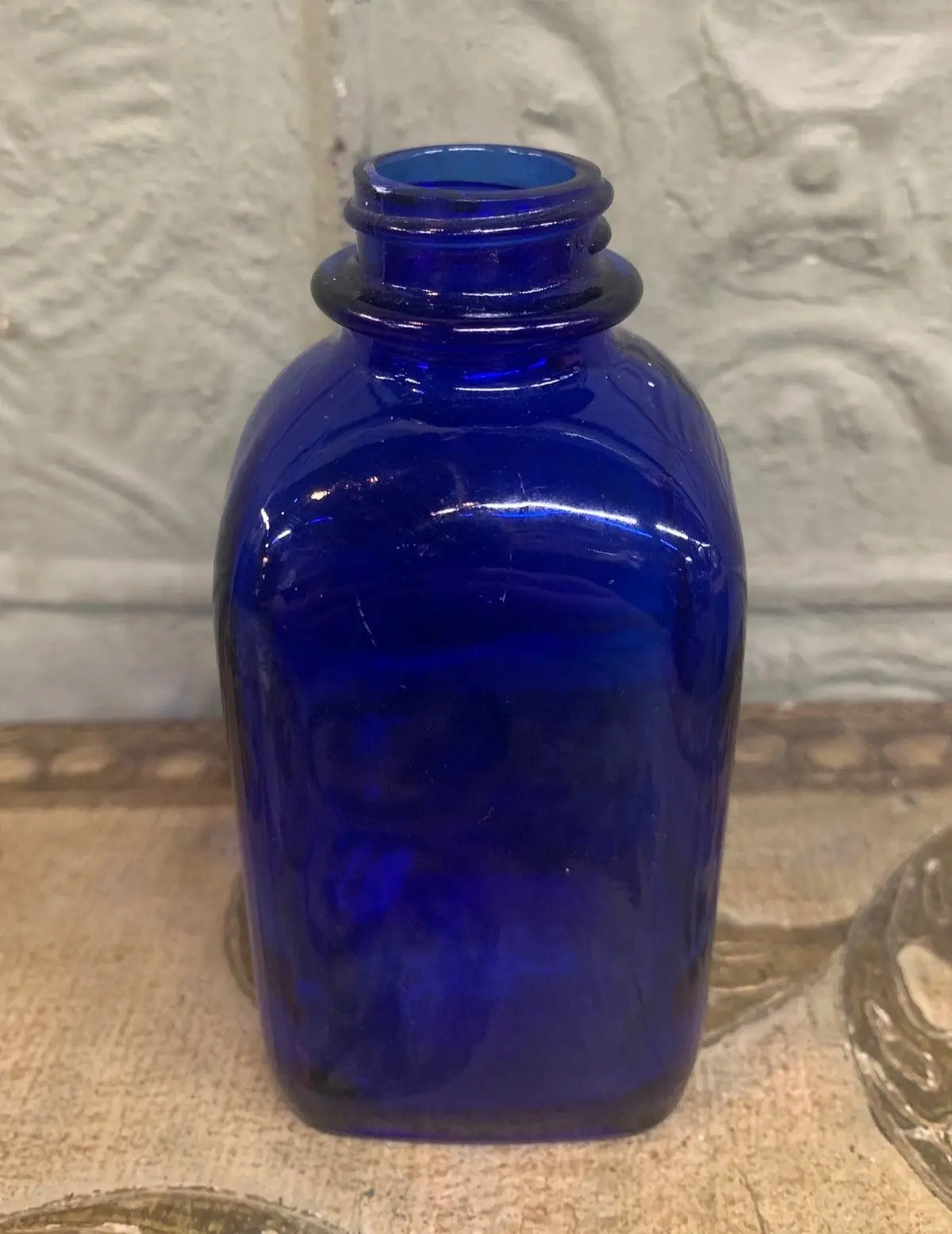 Rectangular Cobalt Bottle 1