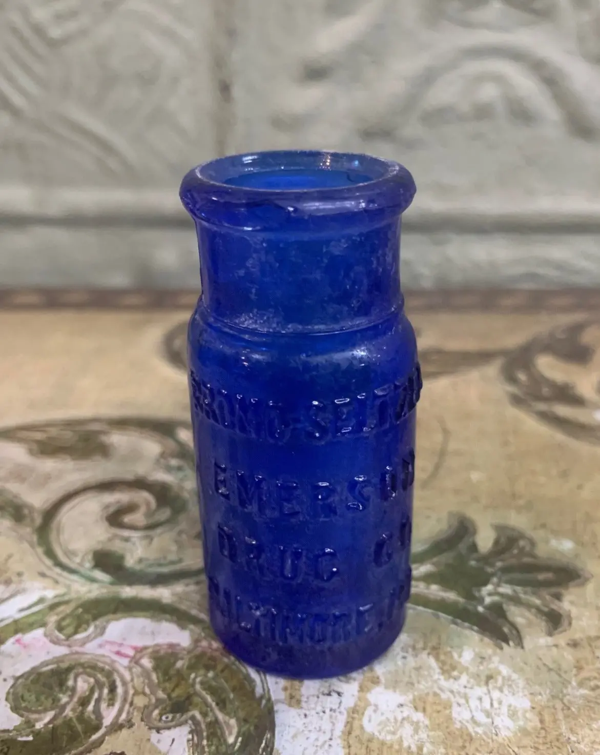 Tiny Antique Emerson Drug Bottle 1