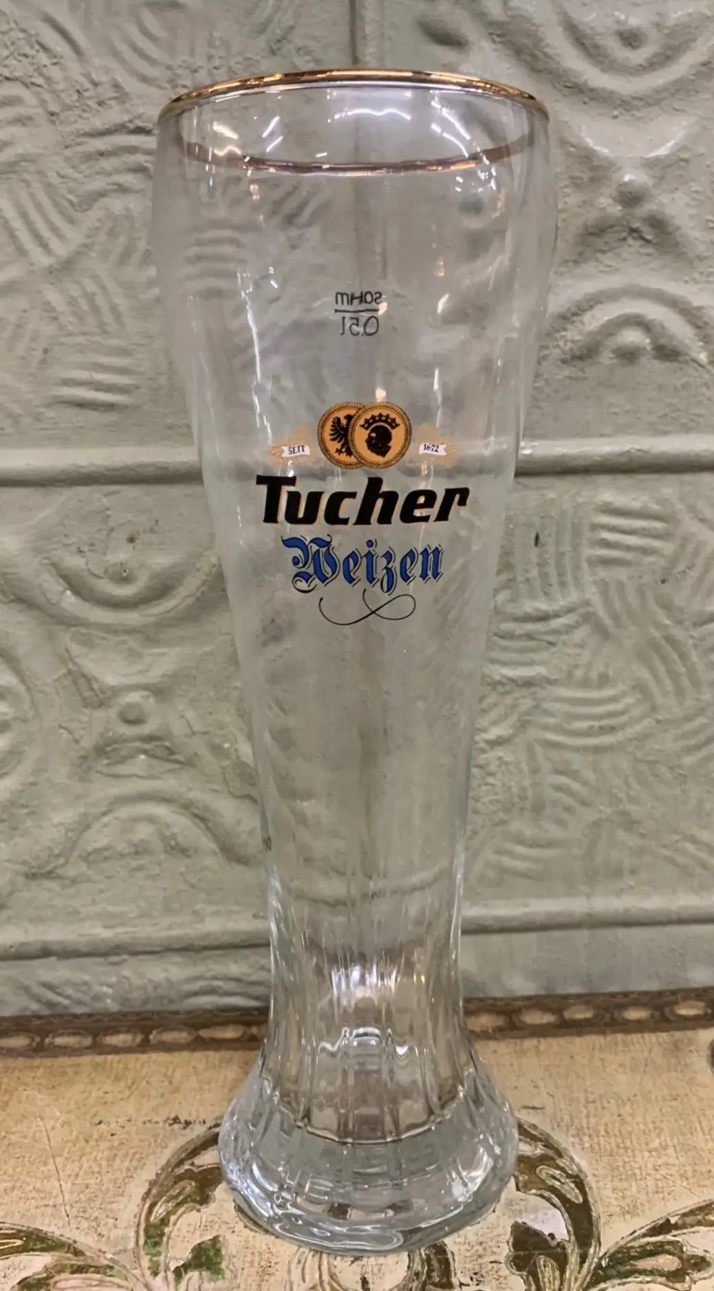 Tall Tucher Beer Glass 1