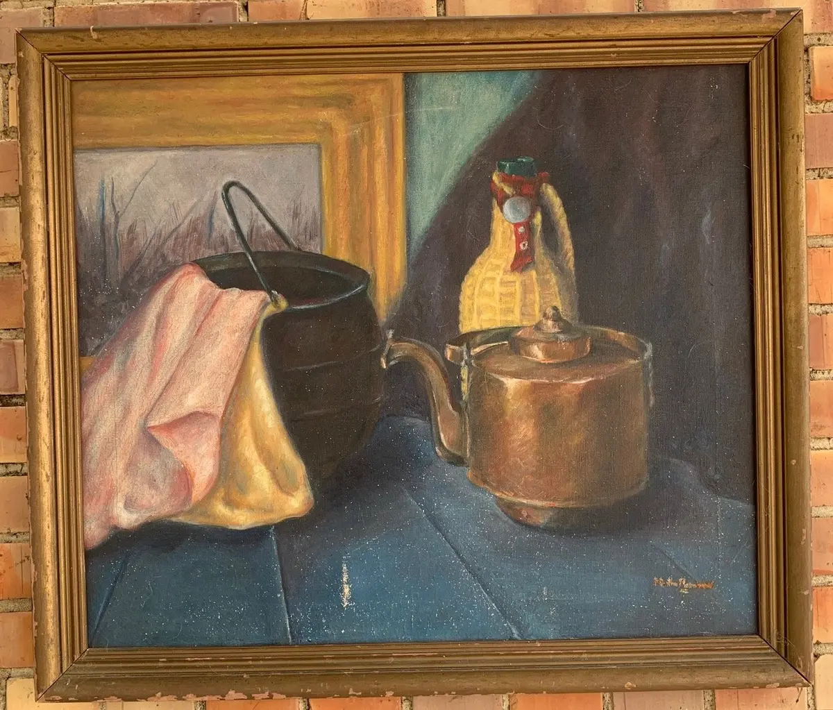 Still Life Oil Painting - As Found By Fort Worth Artist 1