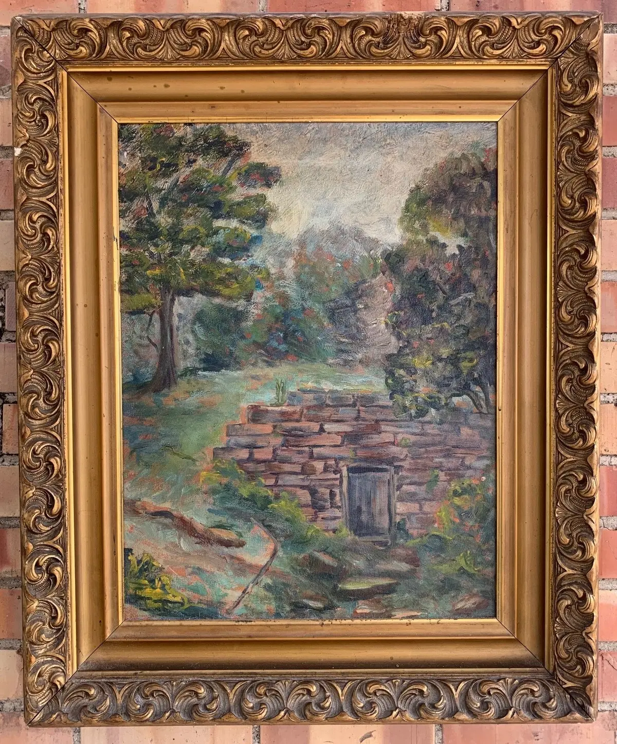 Oil Painting Of Texas Root Cellar 1