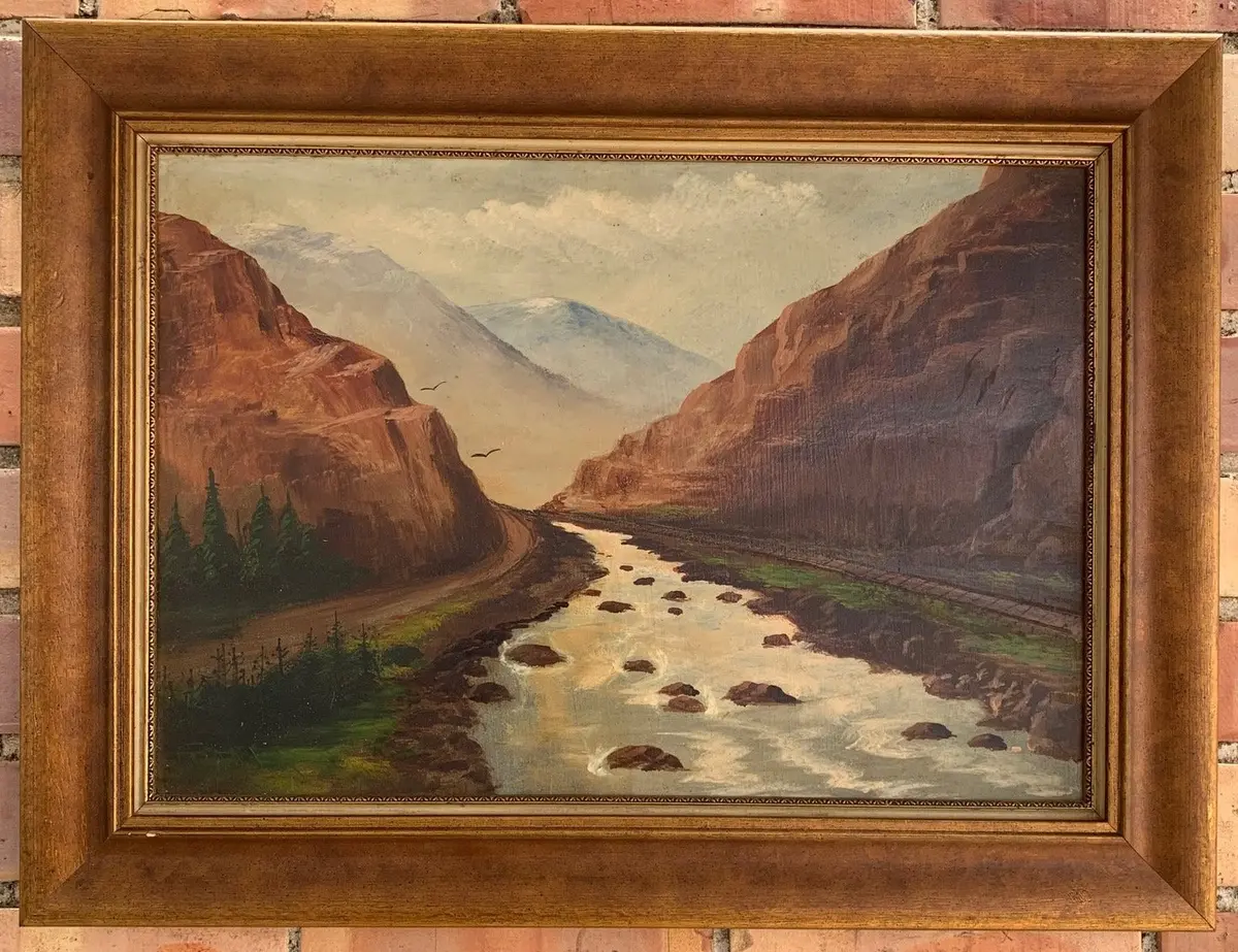 Oil Painting Of Colorado Scene By Earnest Cramer 1