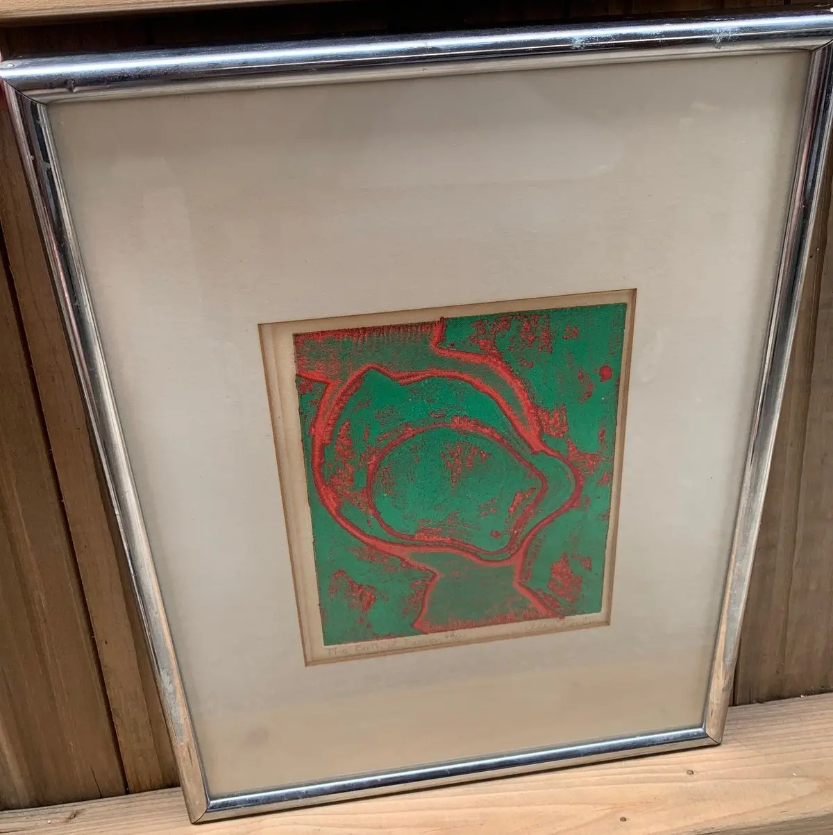 Abstract Litho Painting 'American Postwar' By Alan Koslin 1942 1