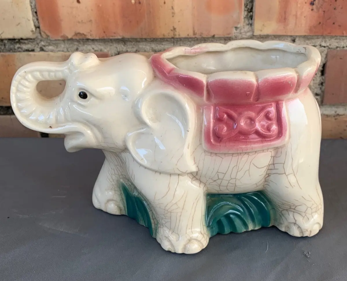Elephant Planter - As Found 1
