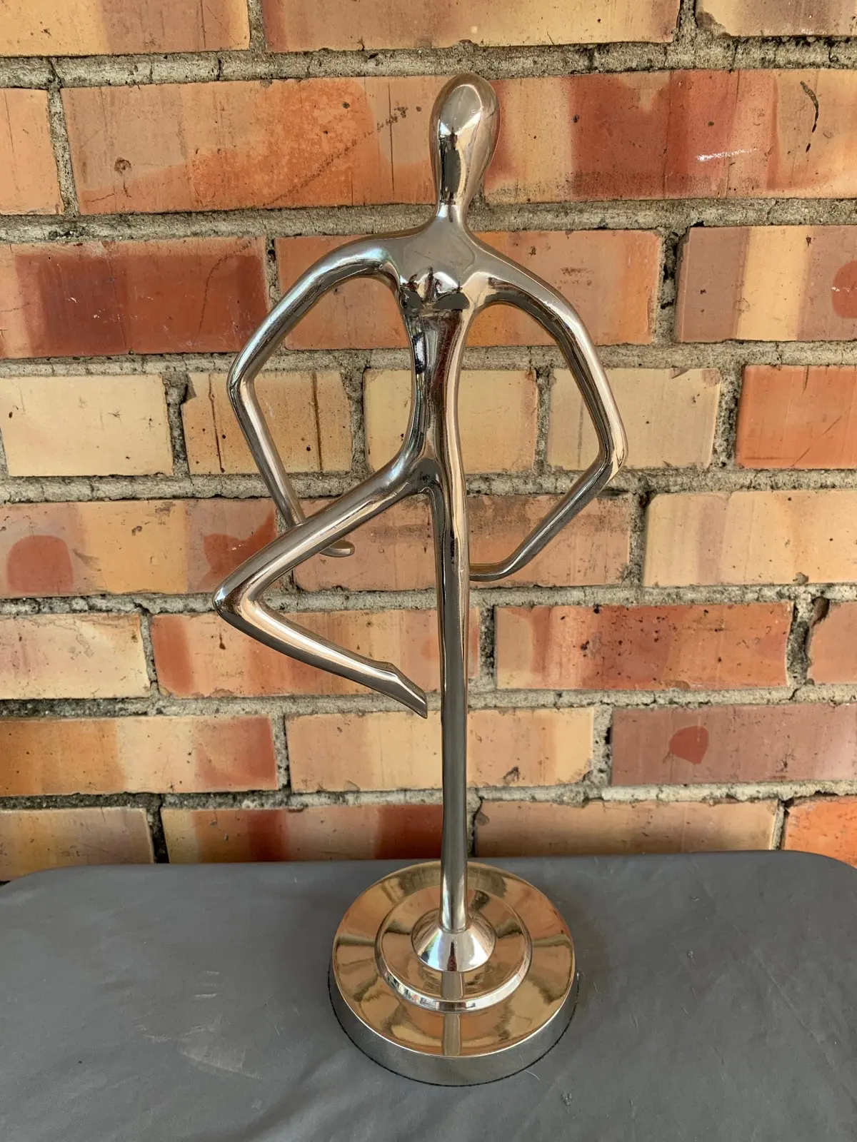Modern Silver Metal Statue 1