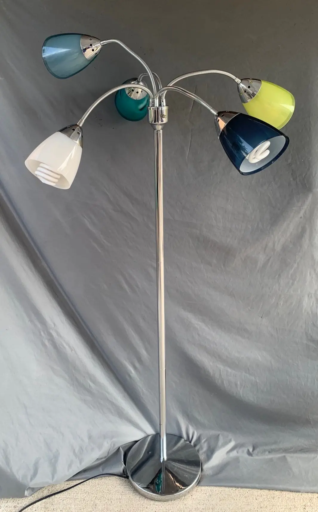 Modern Floor Lamp With Multi Colored Shades 1