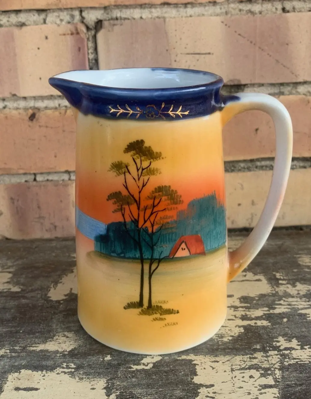 Japanese Luster Tall Pitcher 1