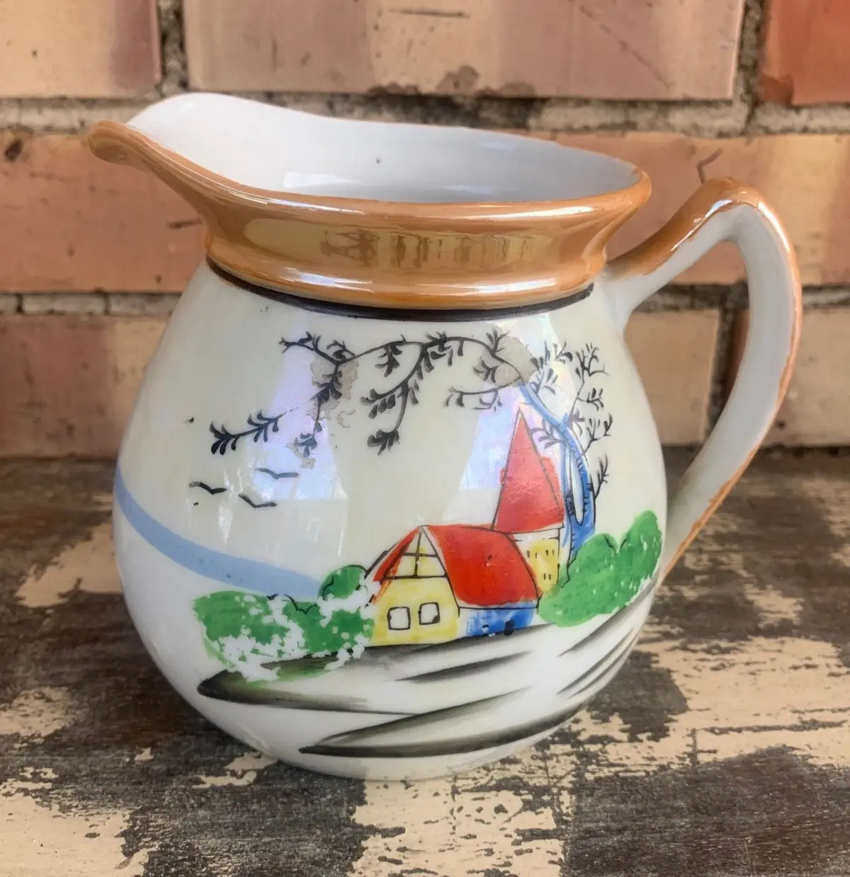 Japanese Luster Squat Pitcher 1