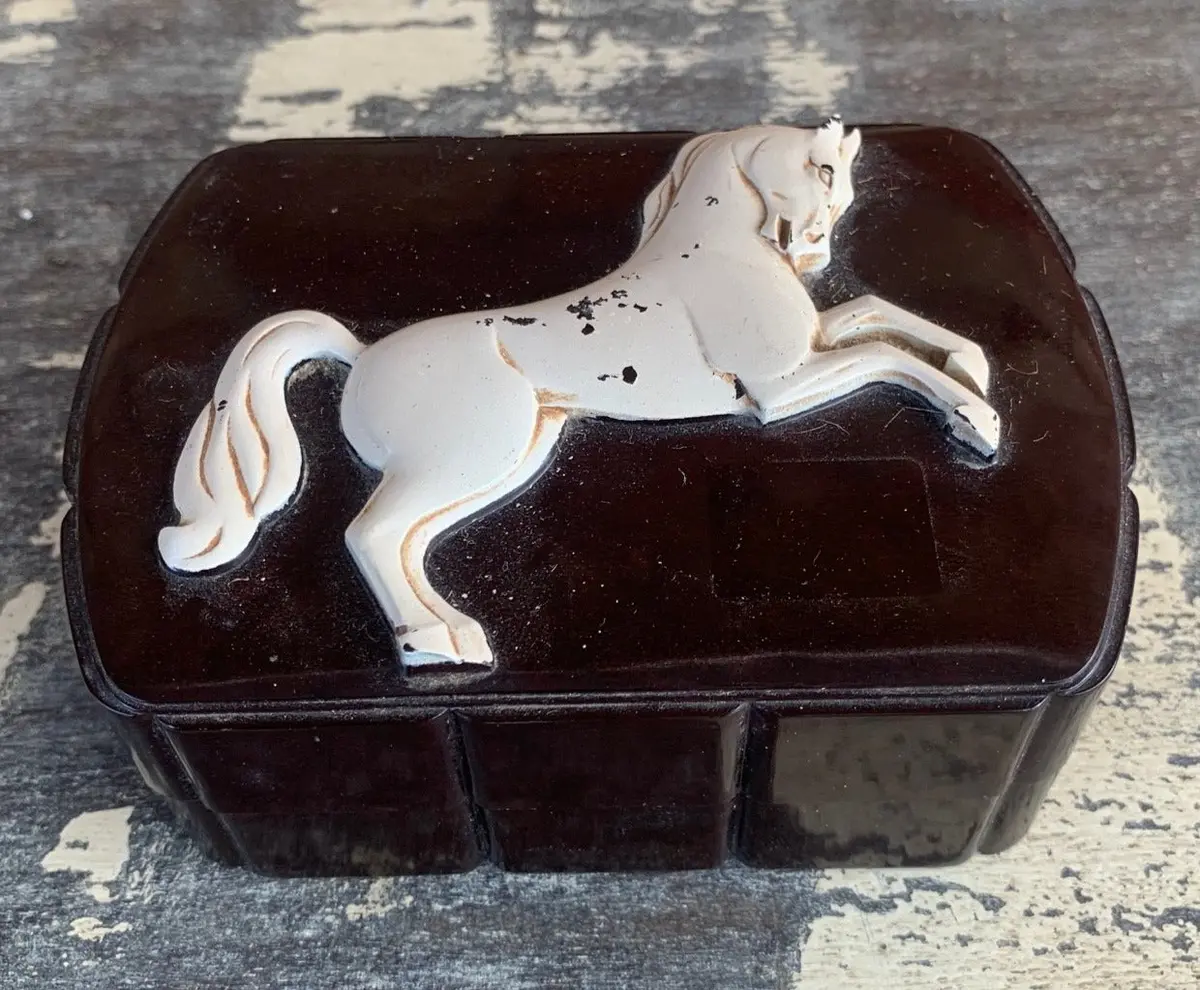 Early Composition Box With Horse 1