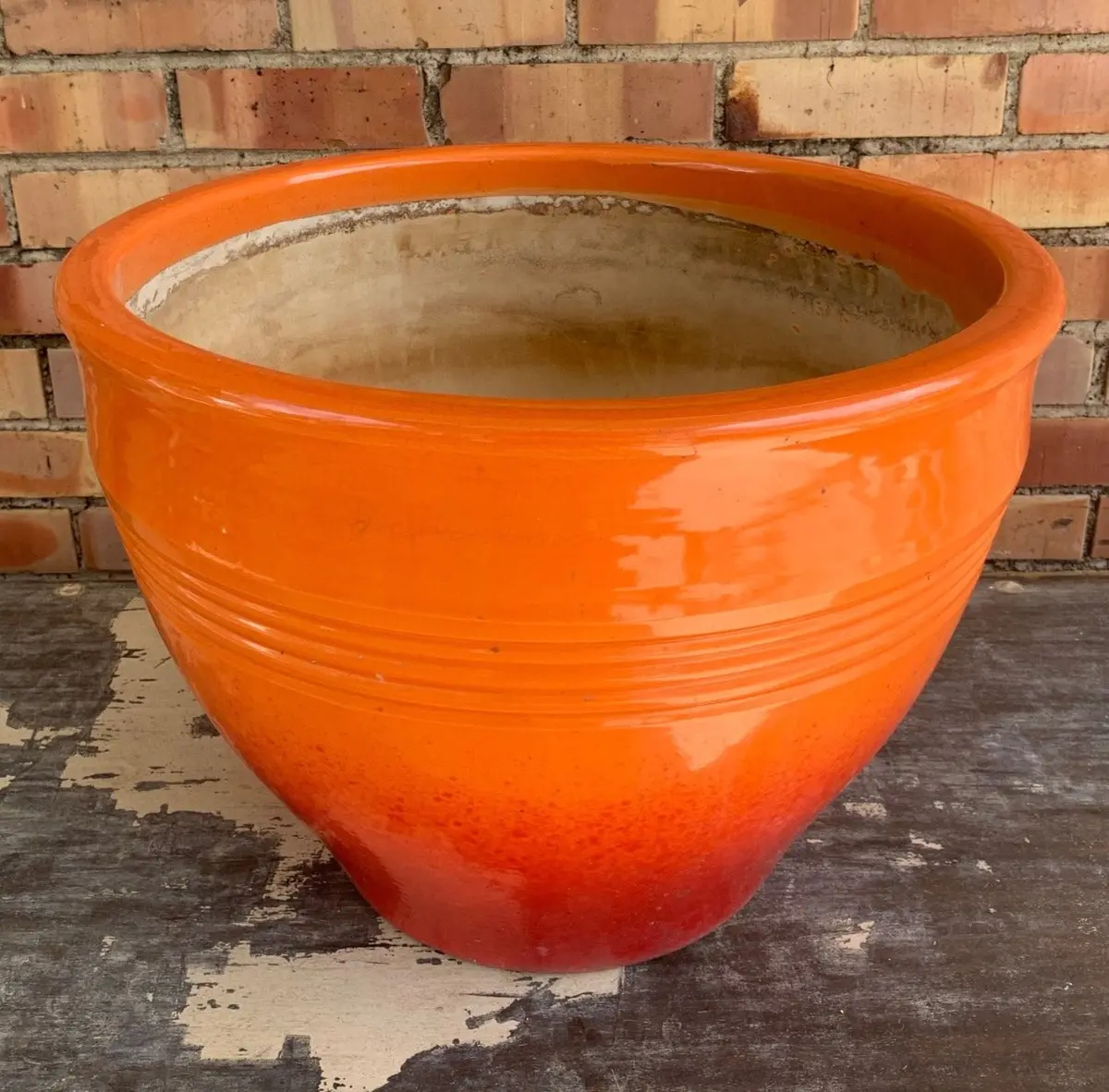 Orange Terra Cotta Planter 1