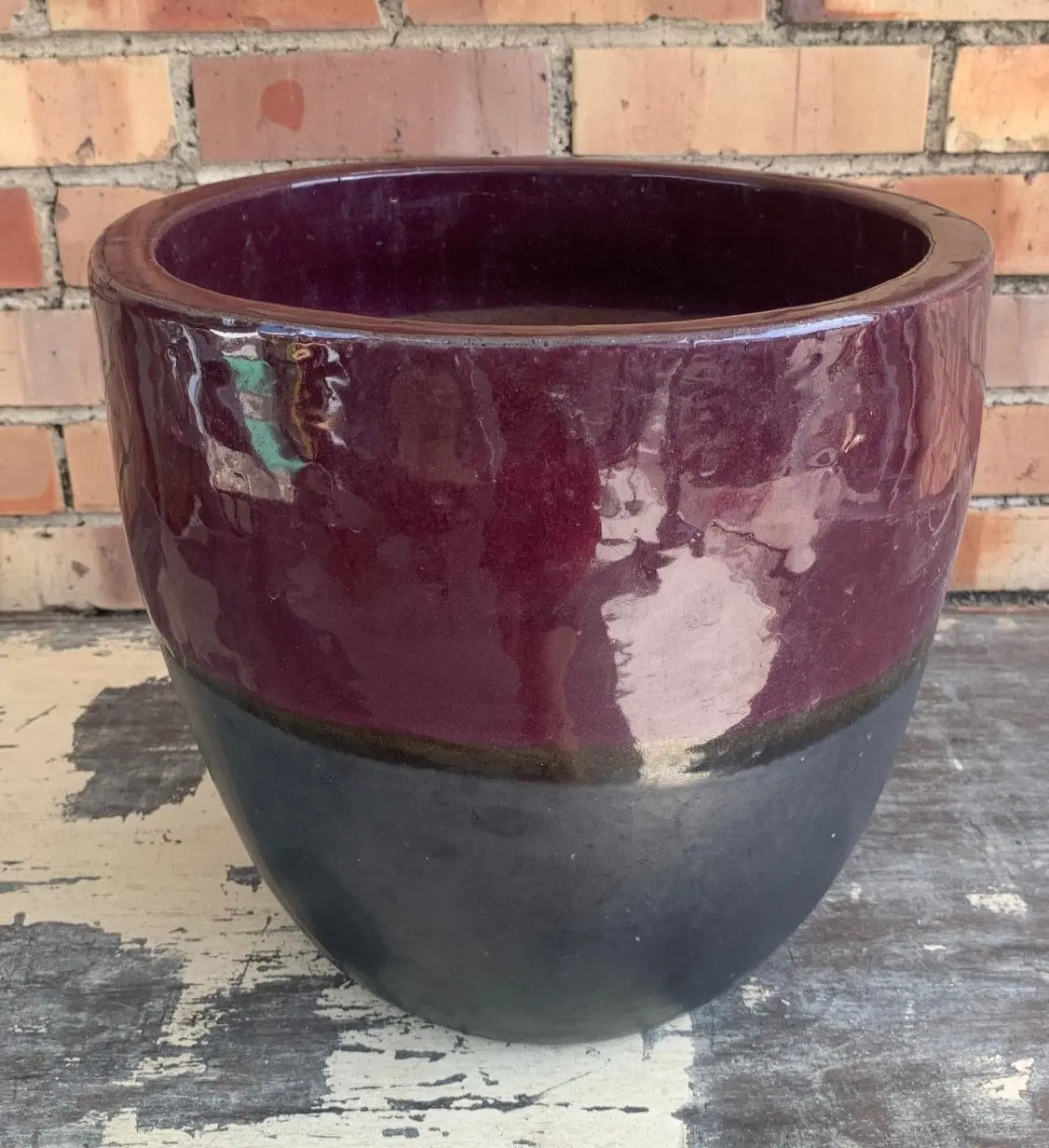 Grey And Purple Planter 1