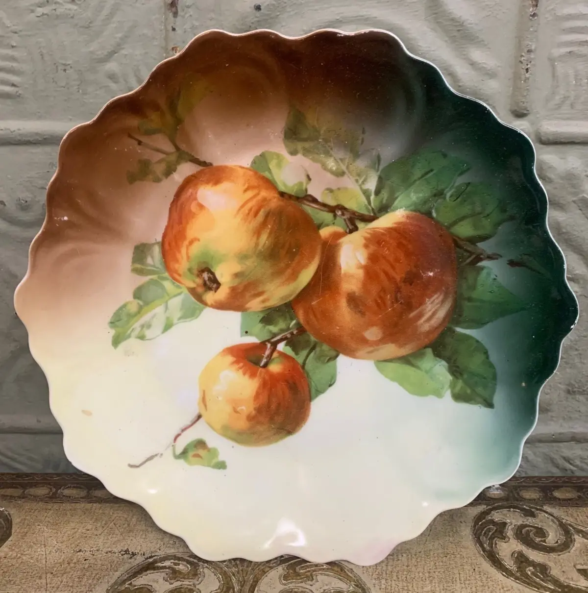 Porcelain Fruit Hand Painted Bavarian Plate 1