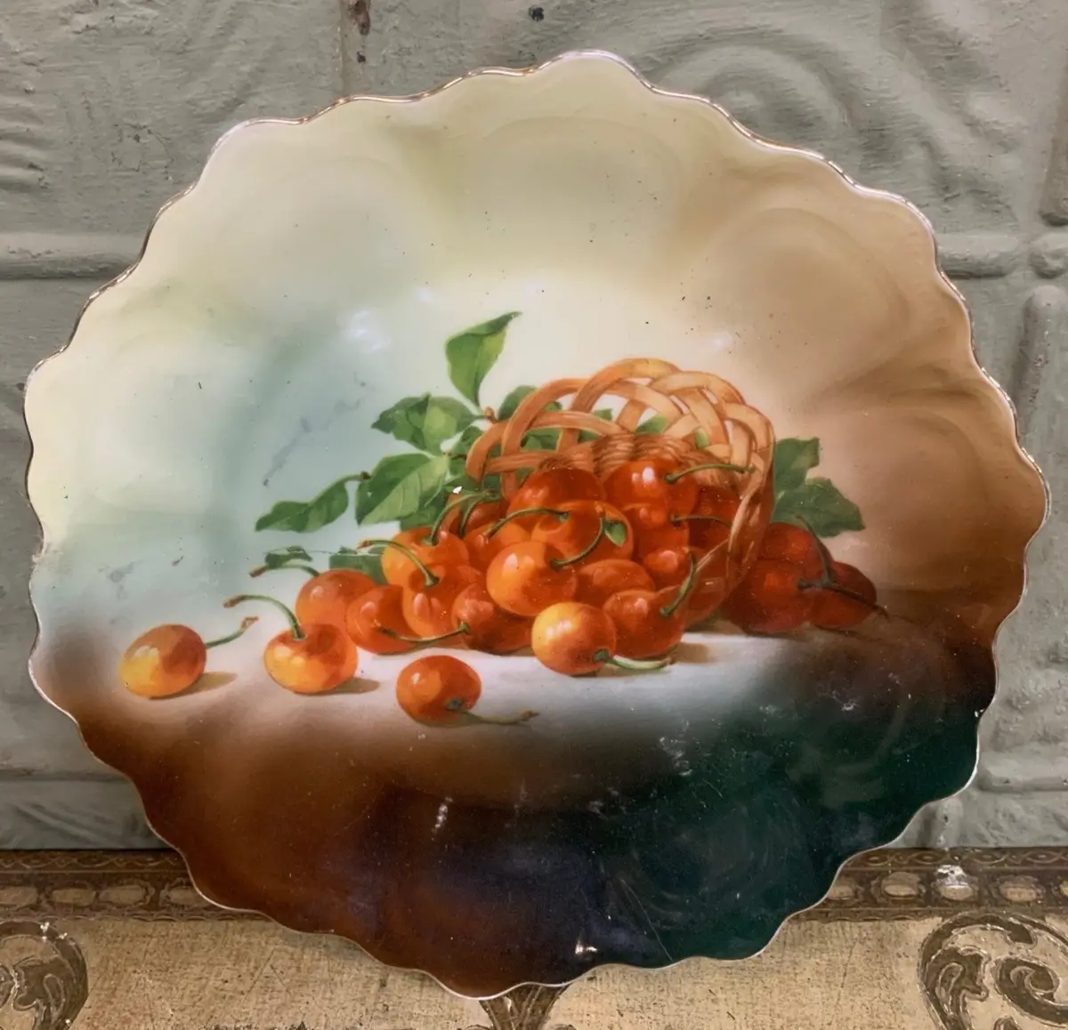 Porcelain Fruit Hand Painted Bavarian Plate 1